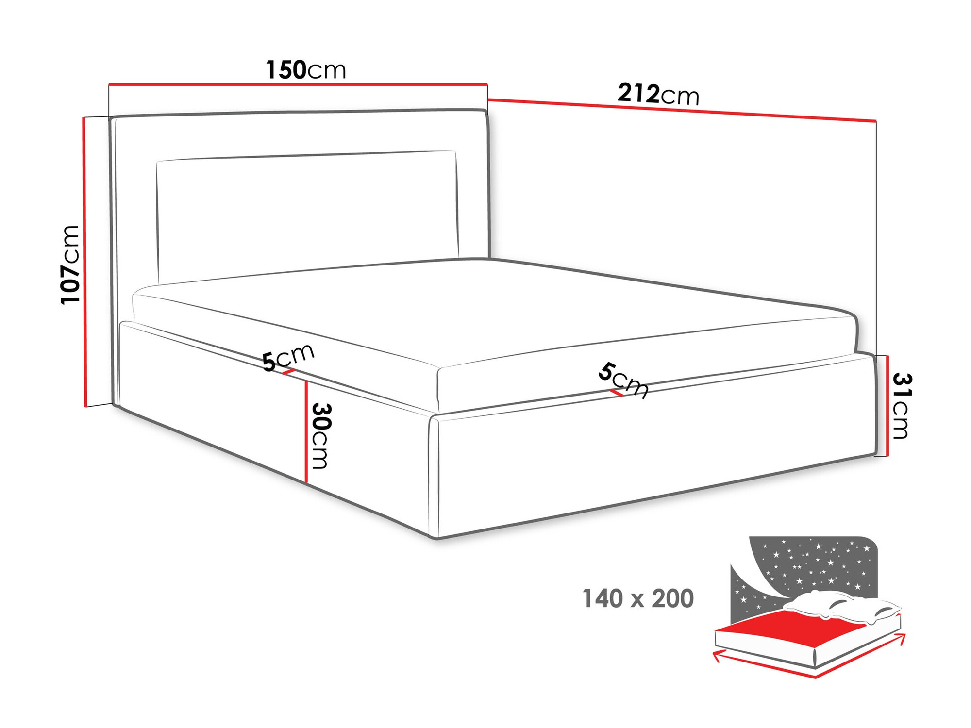 Кровать Baltimore 198 (Coral 65)
