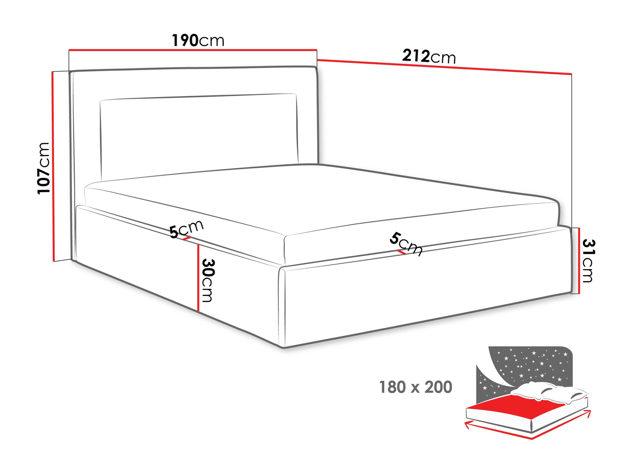 Кровать Baltimore 198 (Coral 75)