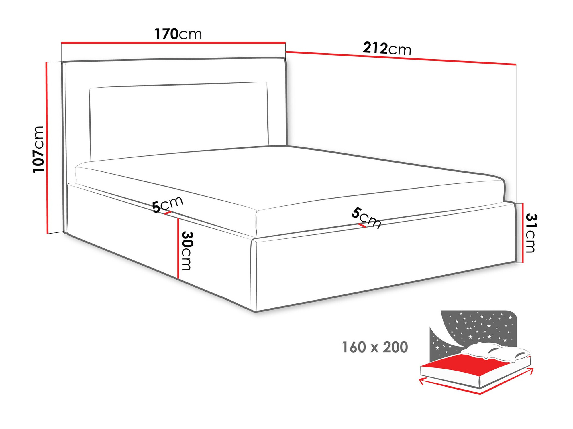 Кровать Baltimore 198 (Coral 80)