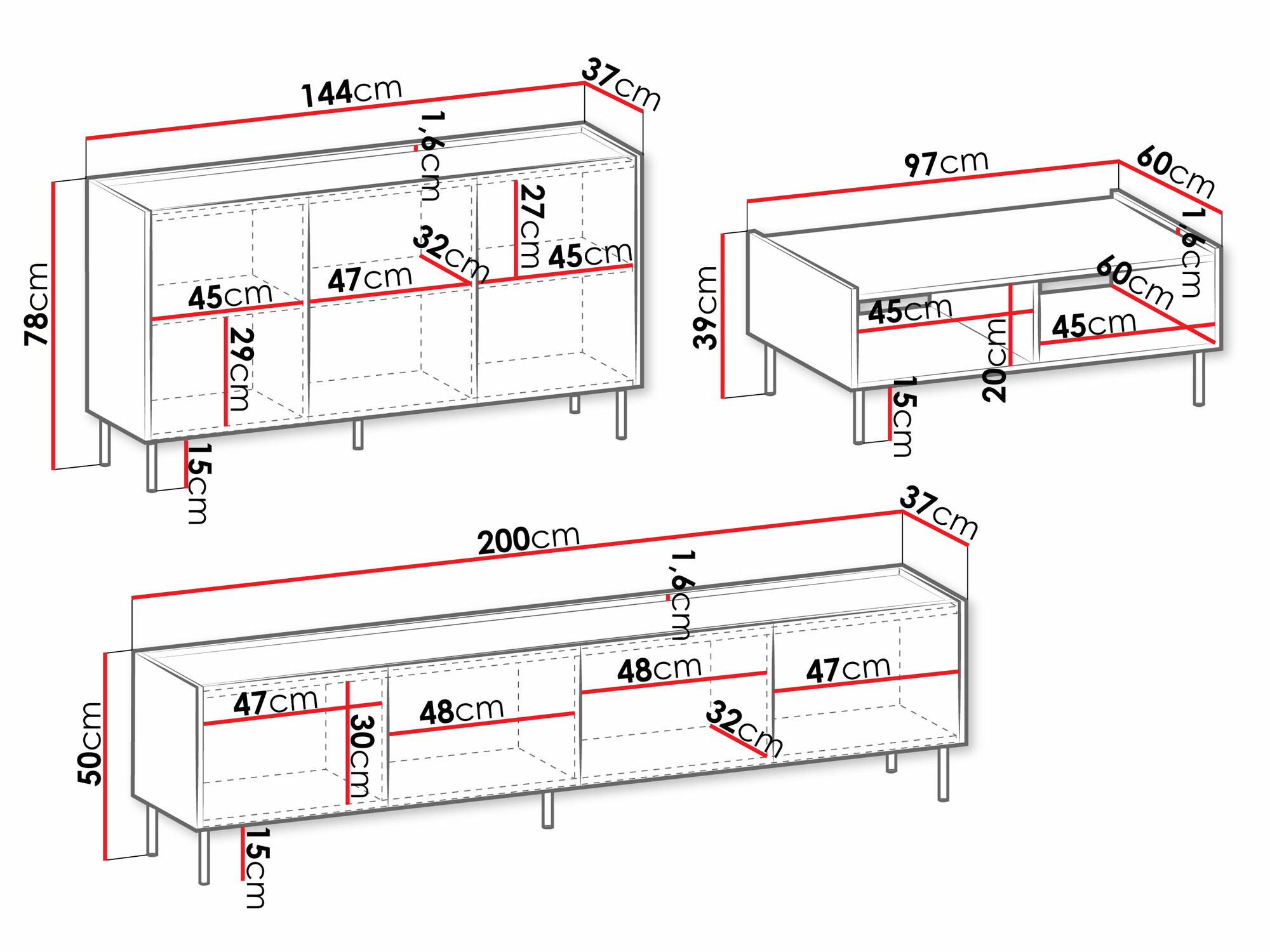 Набор для гостиной Comfivo Belviro 105