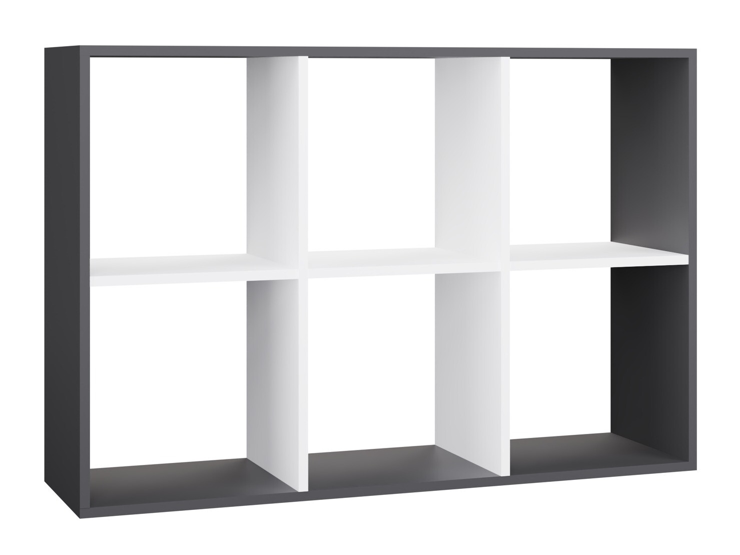 Стеллаж Mandeville 287 (Белый + Антрацит)