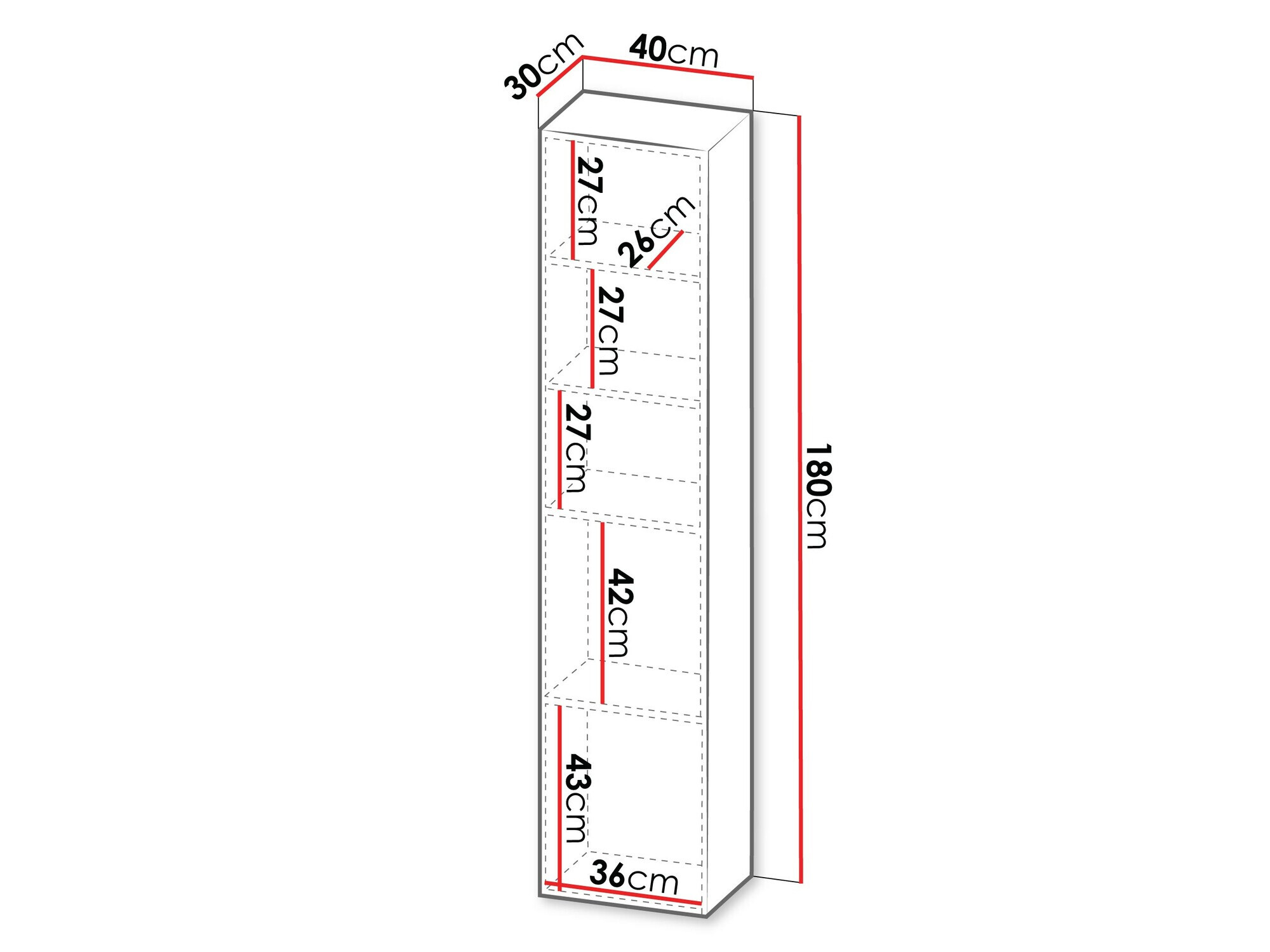 Настенная полка Calveru 100 (Чёрный)