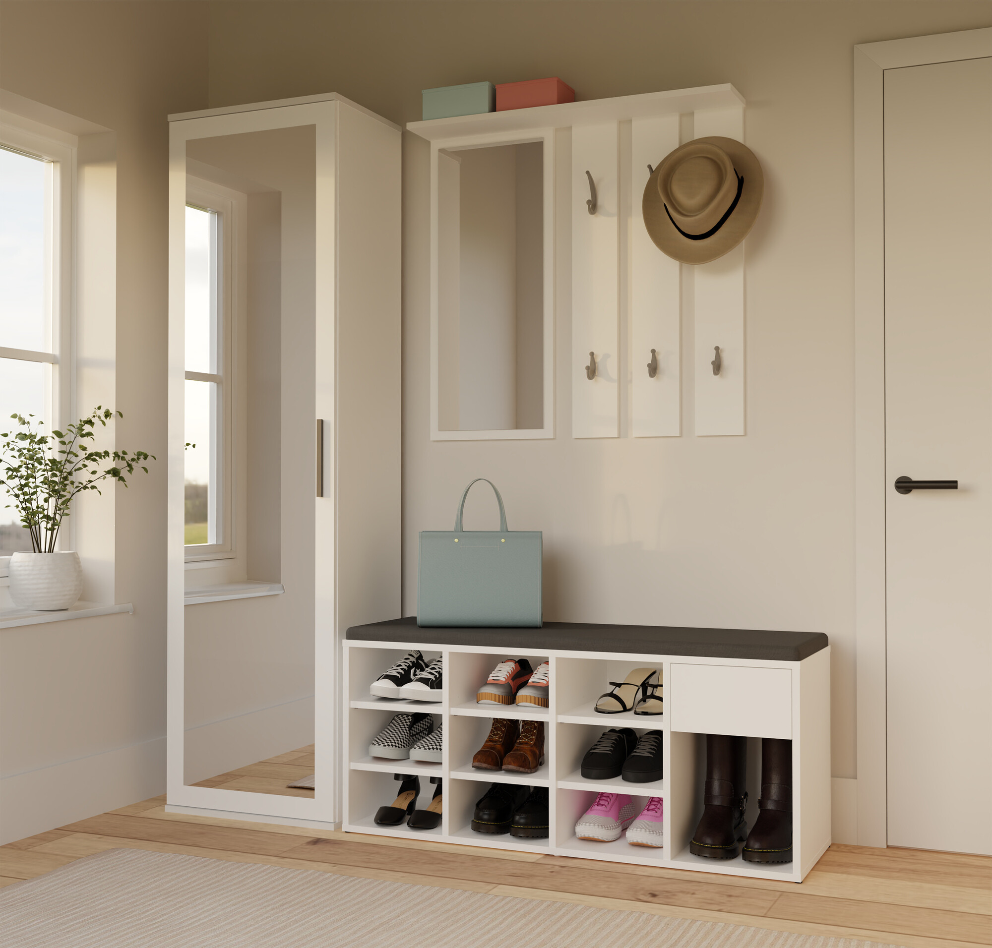 Полка для обуви Mandeville 322 (Белый)