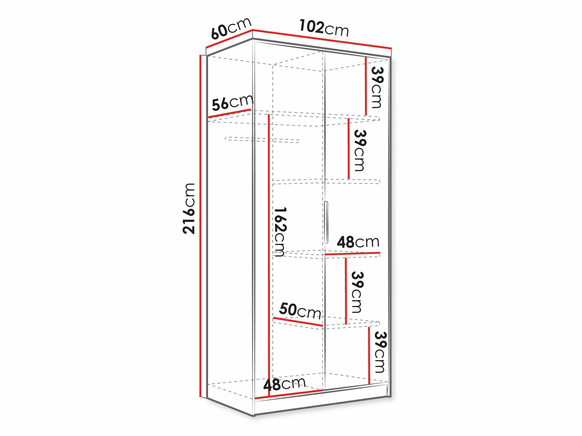 Skapis Comfivo Larmire 122 (Balts)