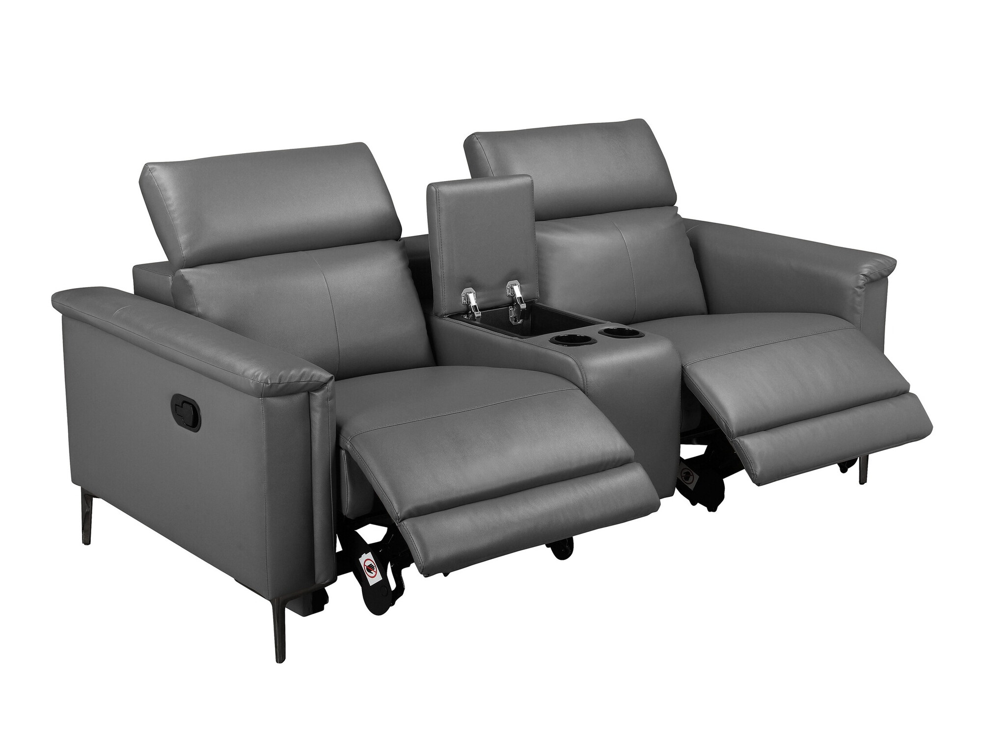 Dīvāns reglainer Denton 1467 (Tumši pelēks)