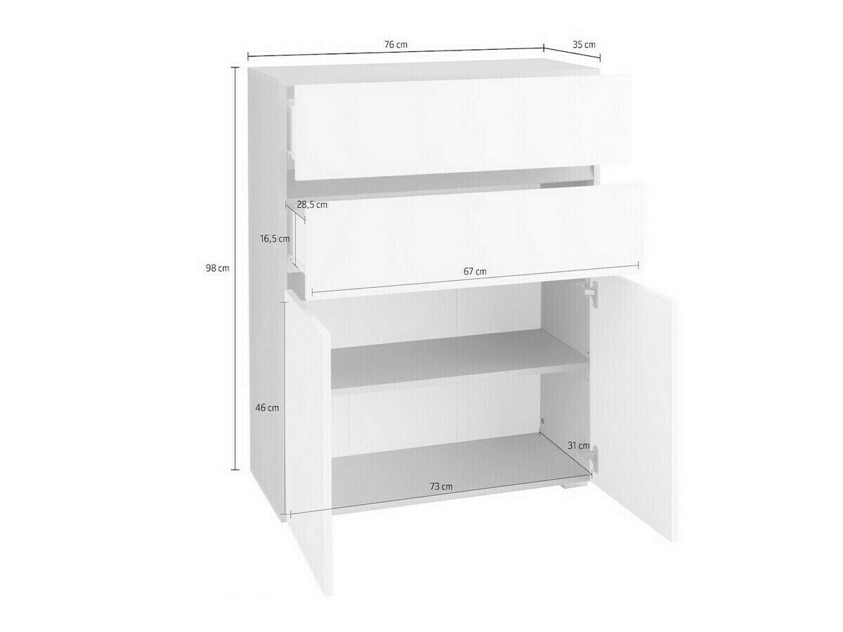 Stāvošs vannas skapītis Soncamu 101 (Antracīts + Gaišs ozols)