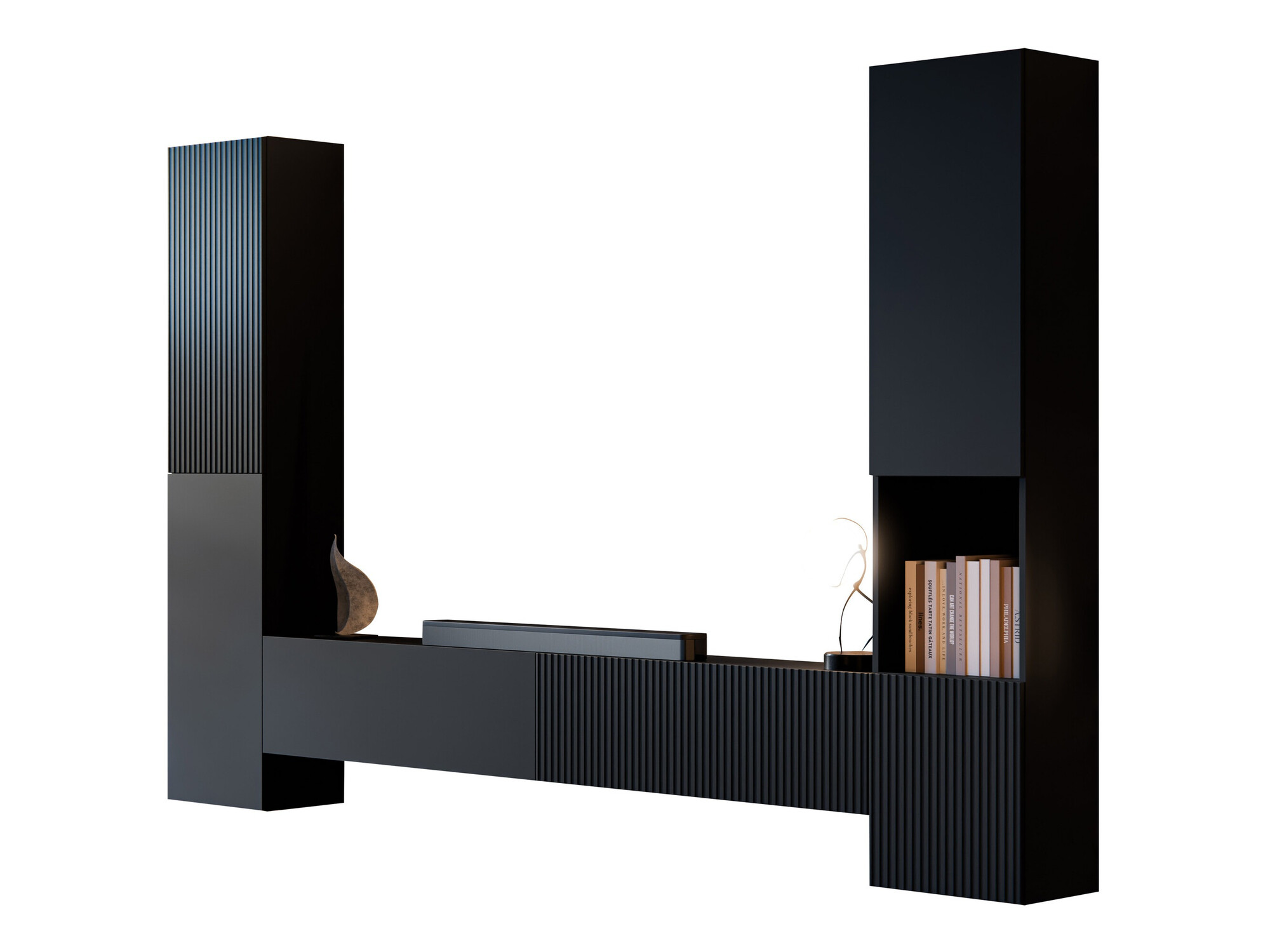 Viesistabas komplekts Species I (Melns)