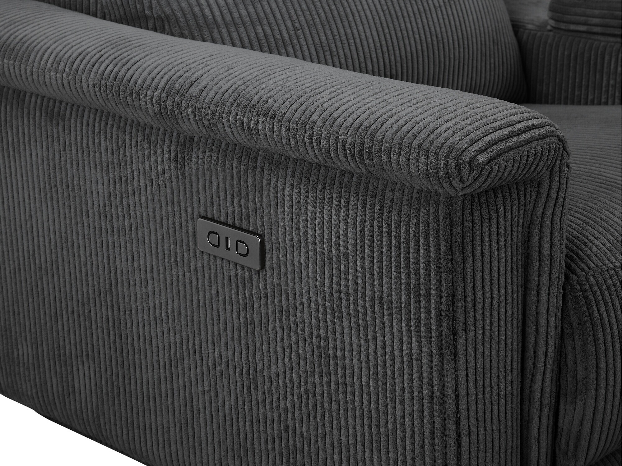 Dīvāns reglainer Denton 1468 (Antracīts)