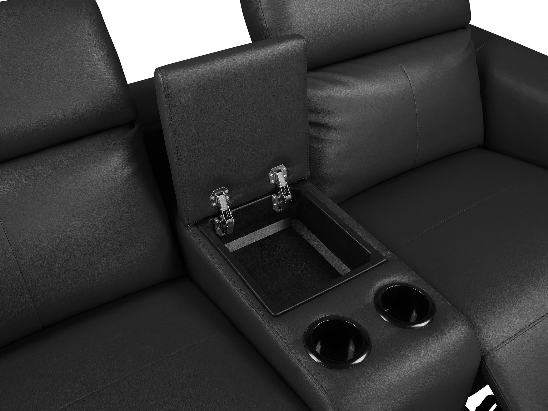 Dīvāns reglainer Denton 1468 (Melns)