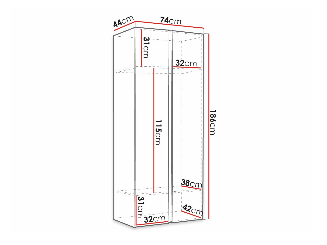 Шкаф Hartford 367 (Графит)