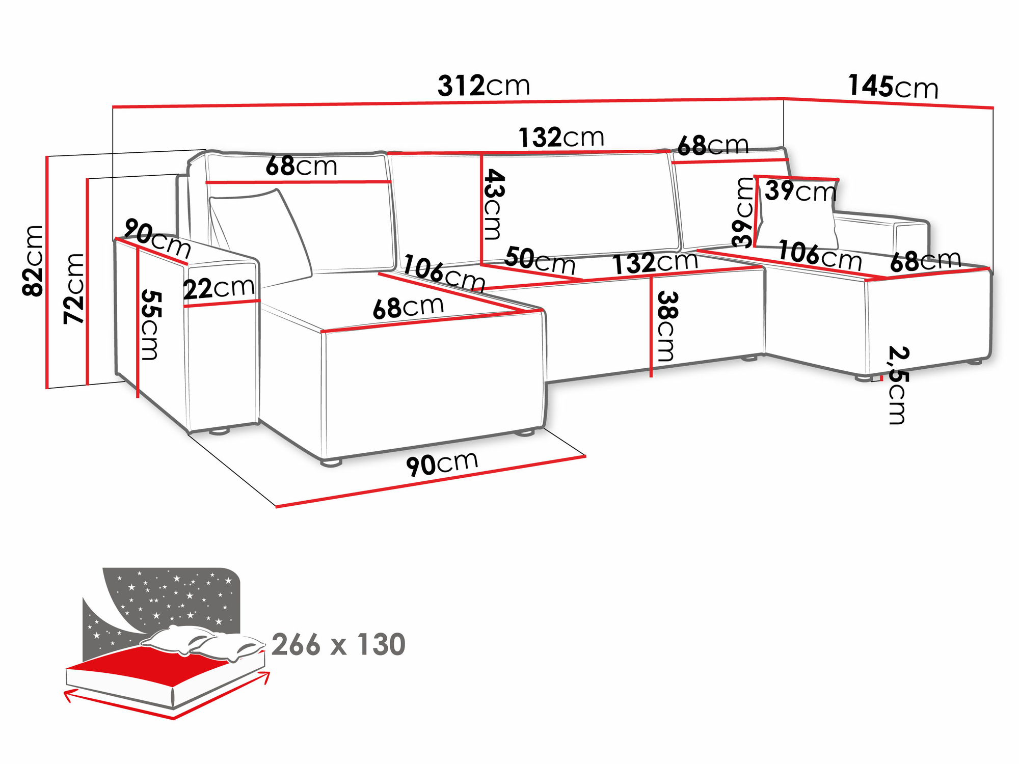 Stūra dīvāns Shelton 101 (Lima 16)