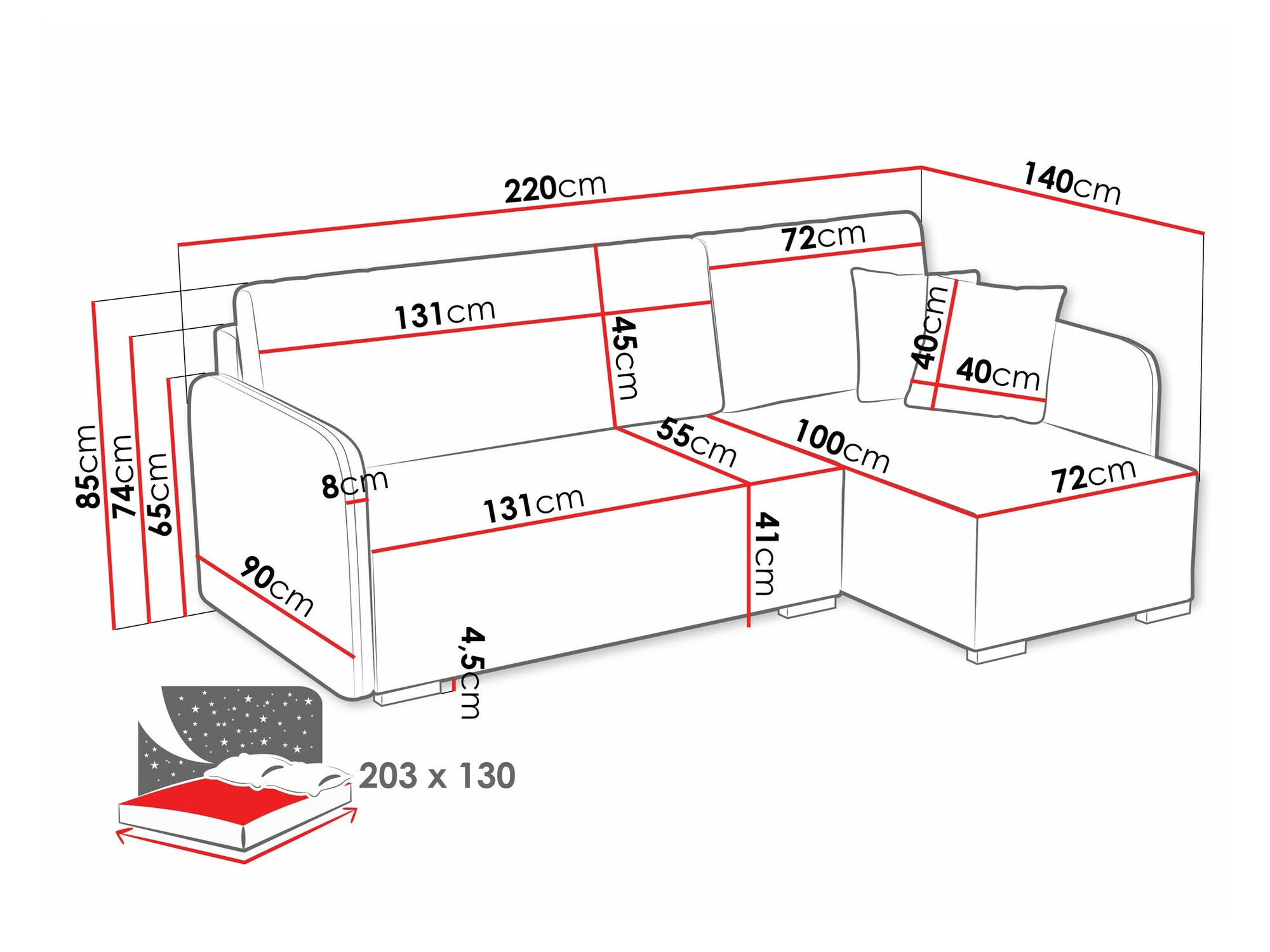 Stūra dīvāns Columbus 245 (Velo 625)