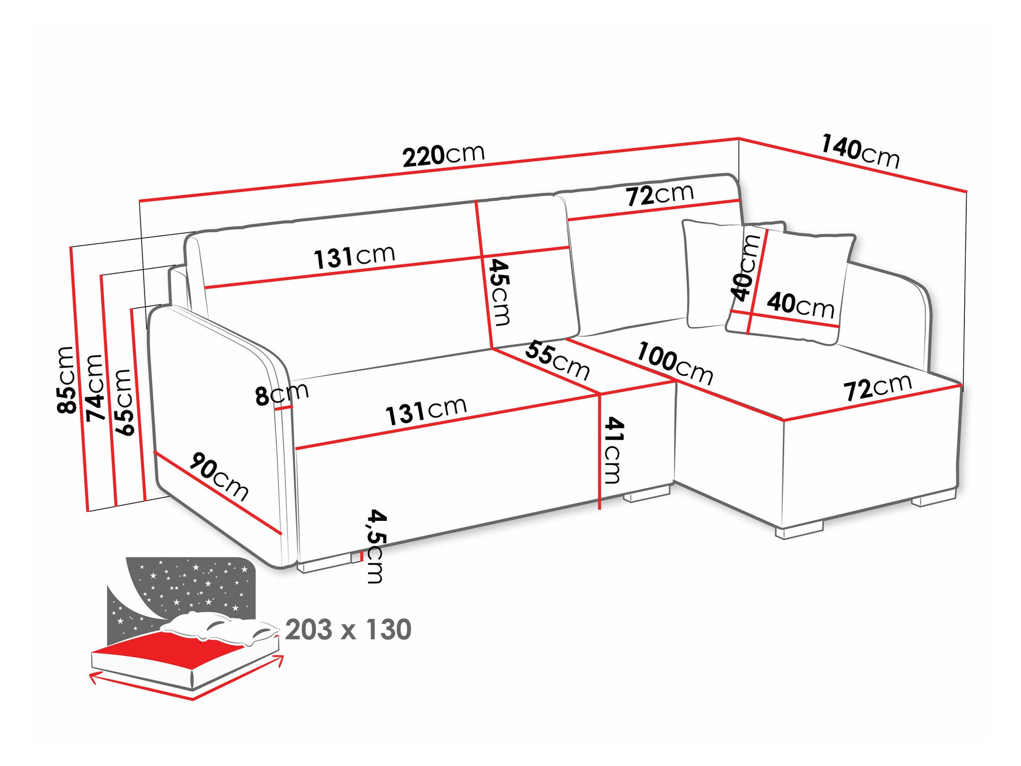 Stūra dīvāns Columbus 245 (Velo 626)