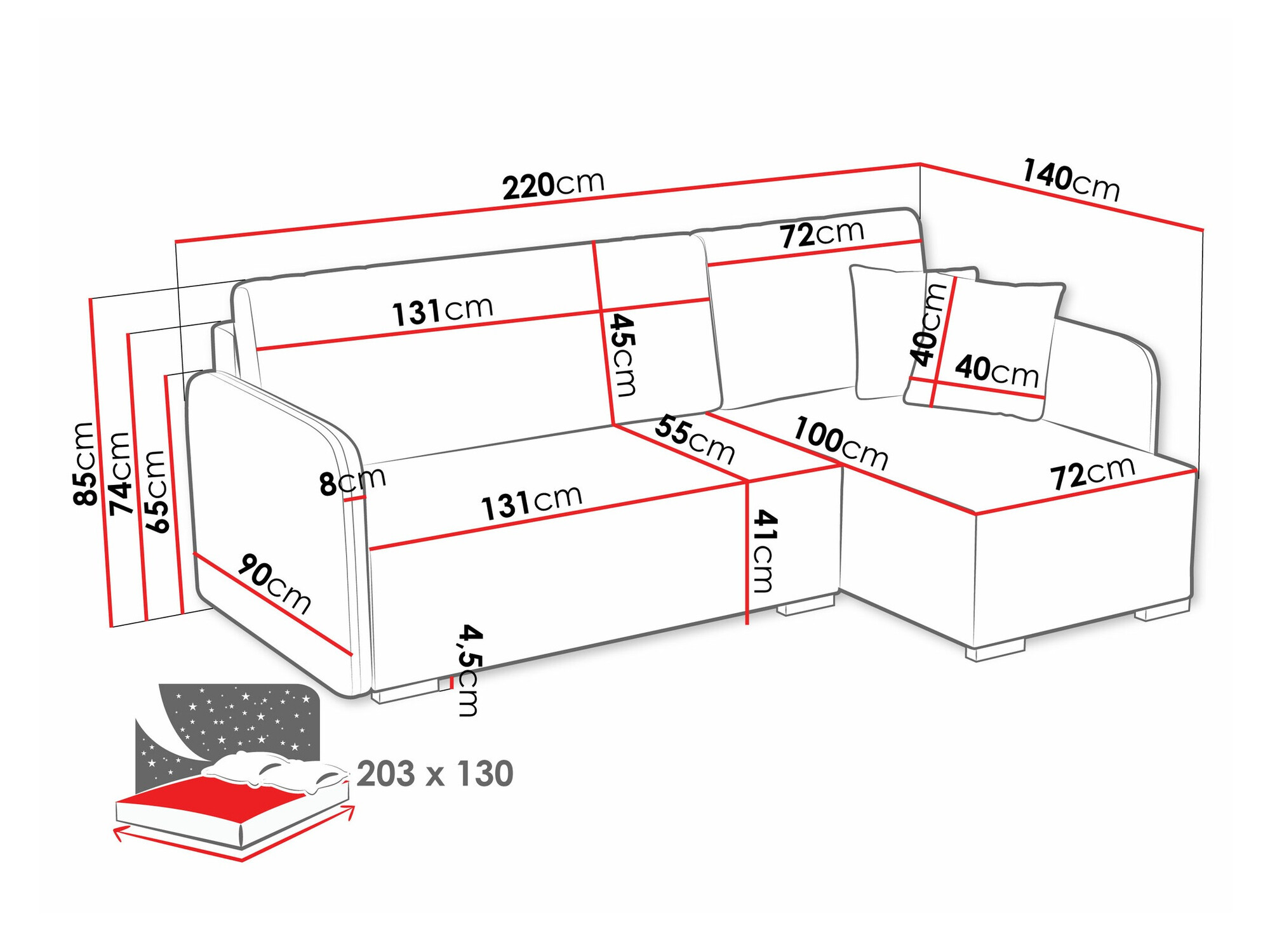 Stūra dīvāns Columbus 245 (Velo 633)