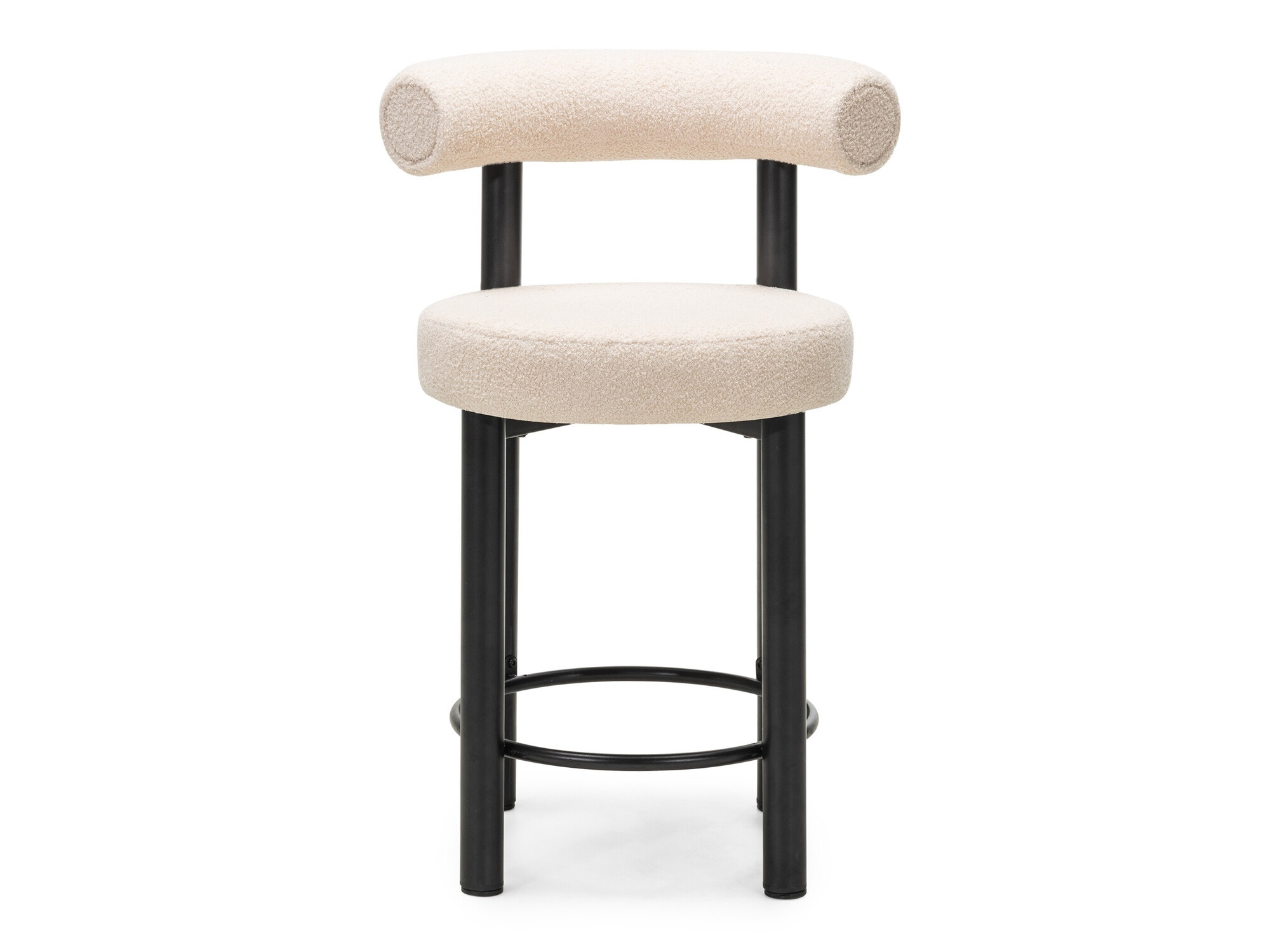 Zemais bāra krēsls Burleson 186 (Bēšs + Melns)