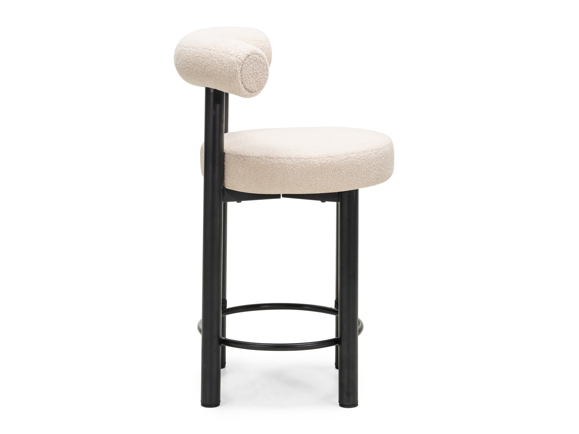 Zemais bāra krēsls Burleson 186 (Bēšs + Melns)