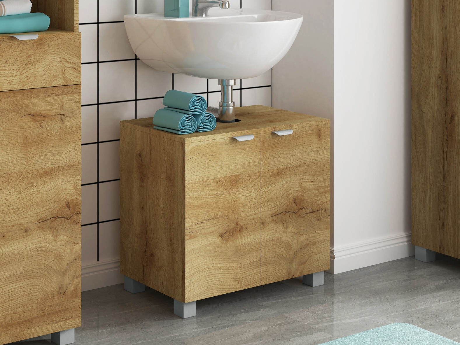 Hапольный шкафчик для ванной Denton 1469