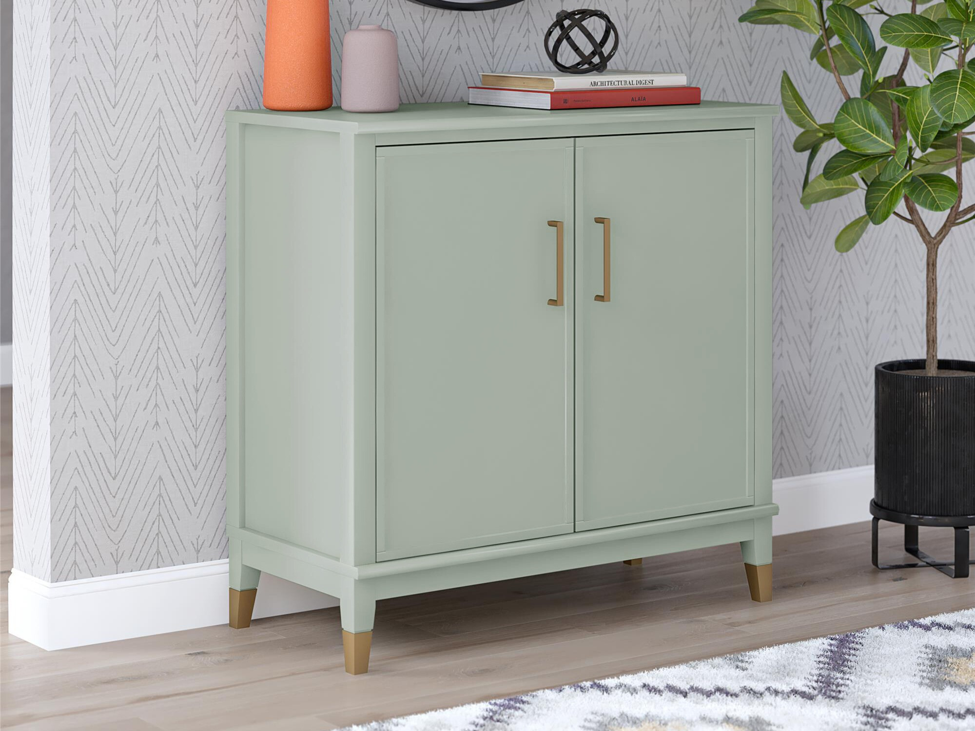 Шкафчик CosmoLiving by Cosmopolitan Belromu 108 (Зелёный)