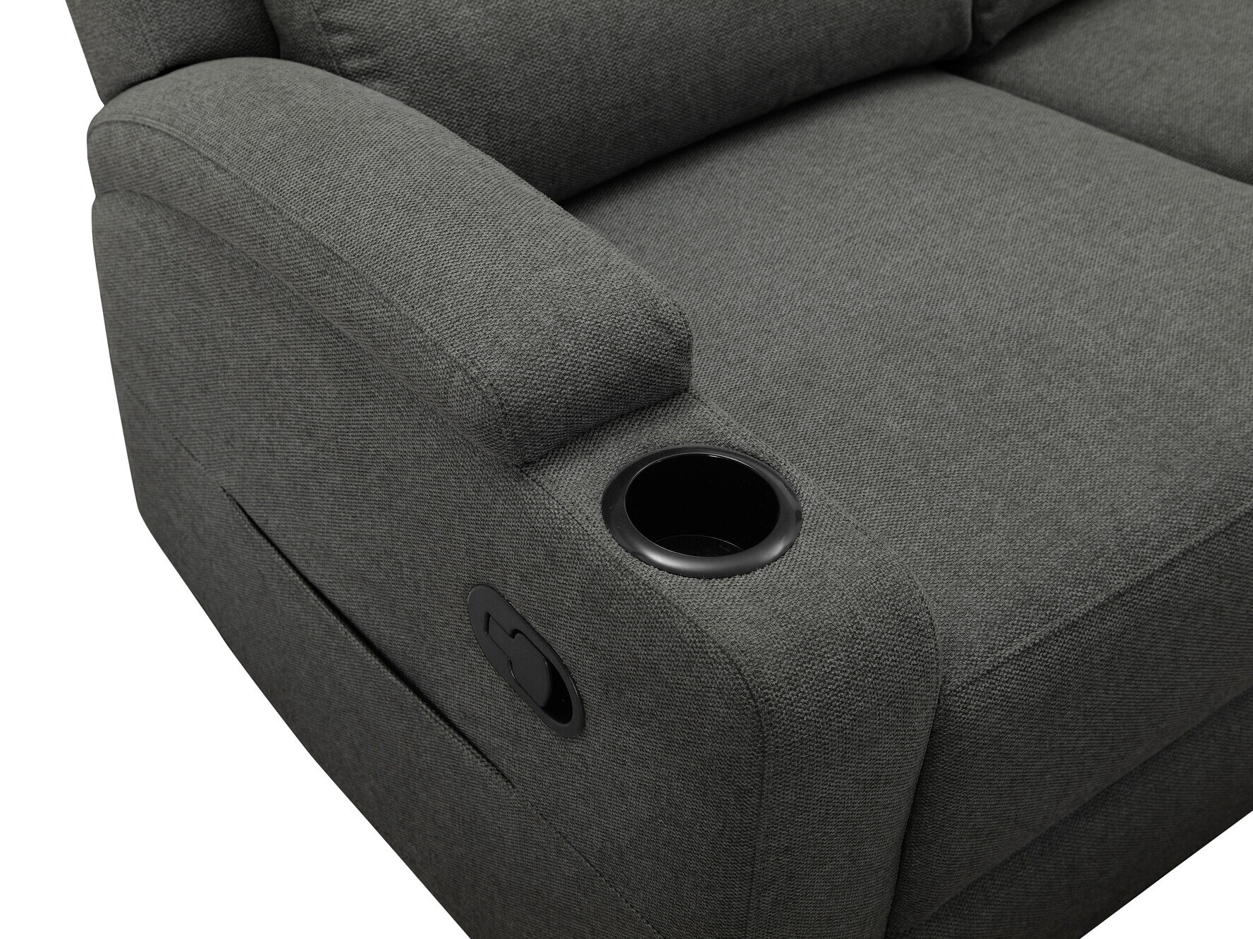 Stūra dīvāns reglaineris Denton 1368 (Antracīts)