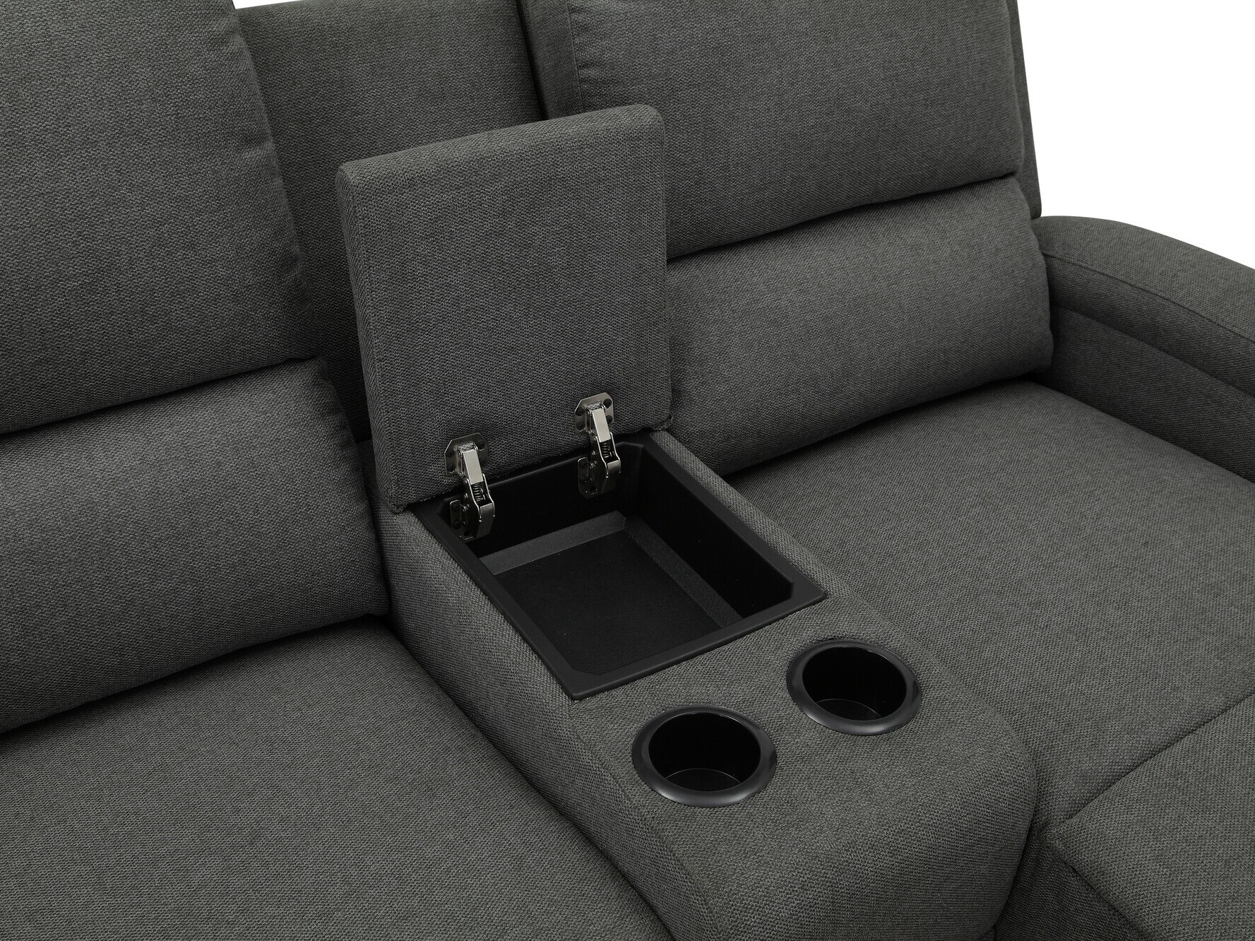 Угловой диван реклайнер Denton 1368 (Антрацит)