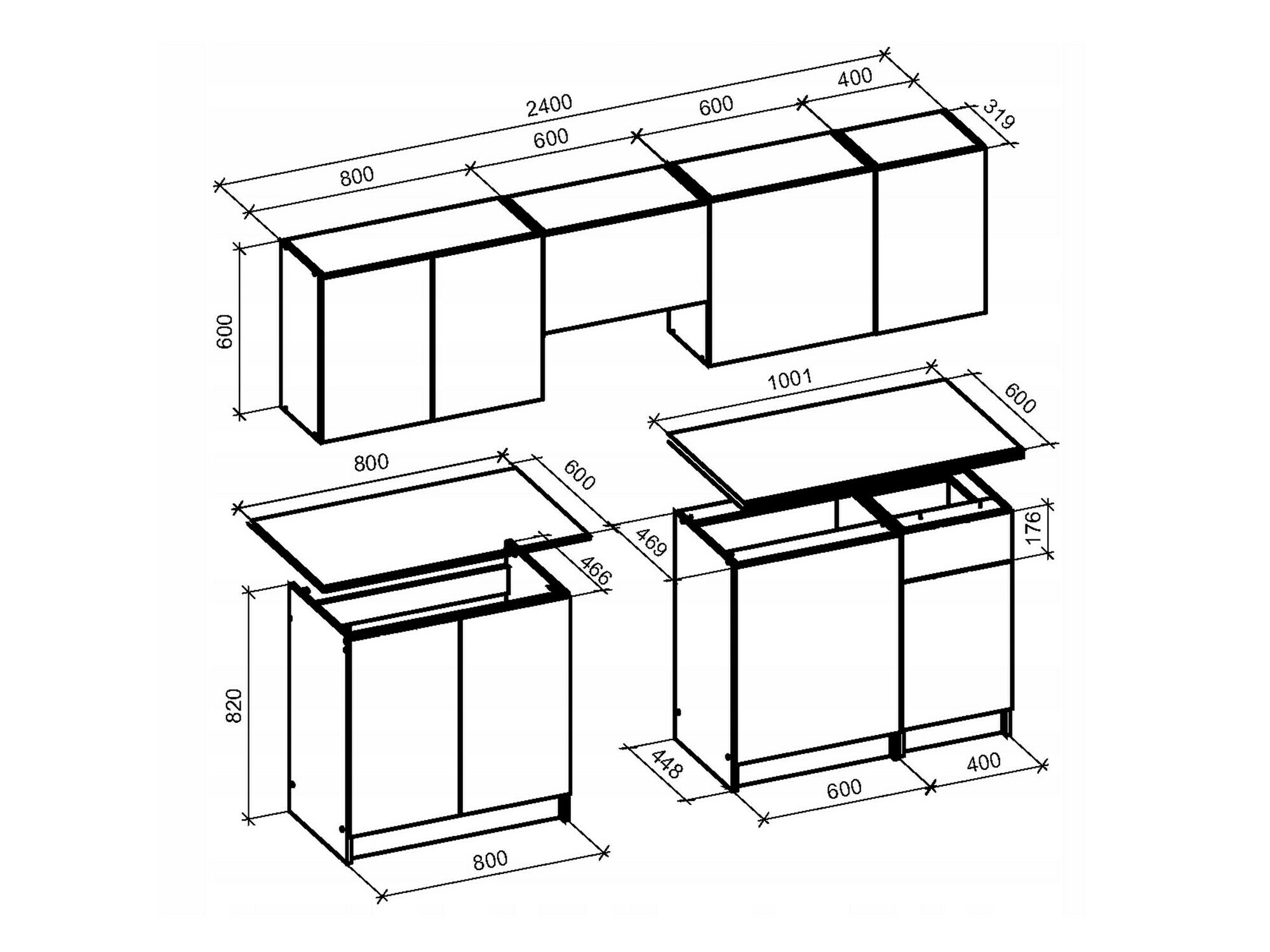 Virtuves komplekts Houston 1970