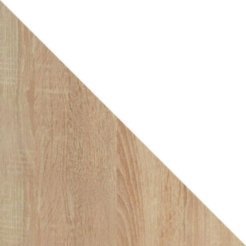 Письменный cтол Cirveso 114 (Сонома Дуб + Глянцевый белый)