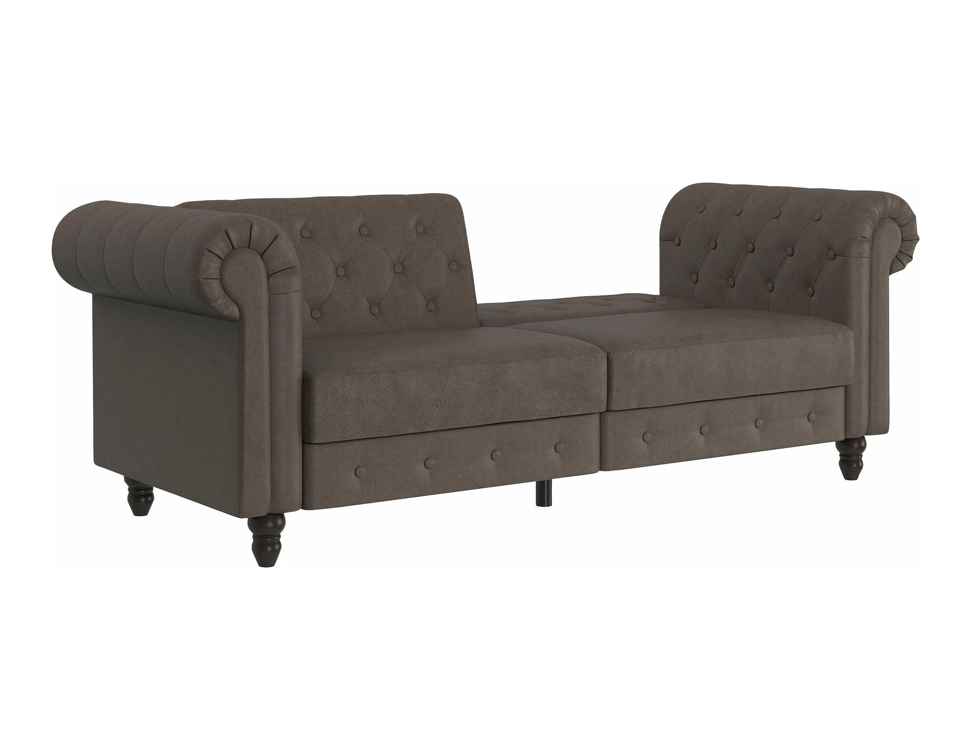 Chesterfield dīvāns Tulsa 217 (Tumši brūns)