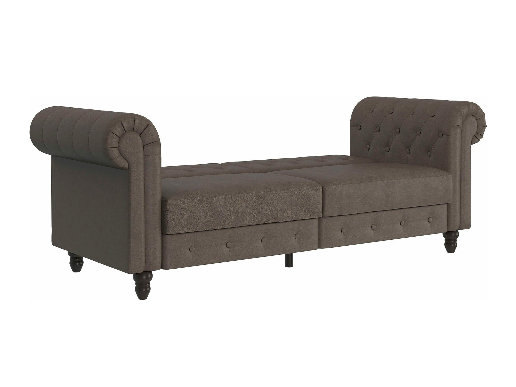 Chesterfield dīvāns Tulsa 217 (Tumši brūns)