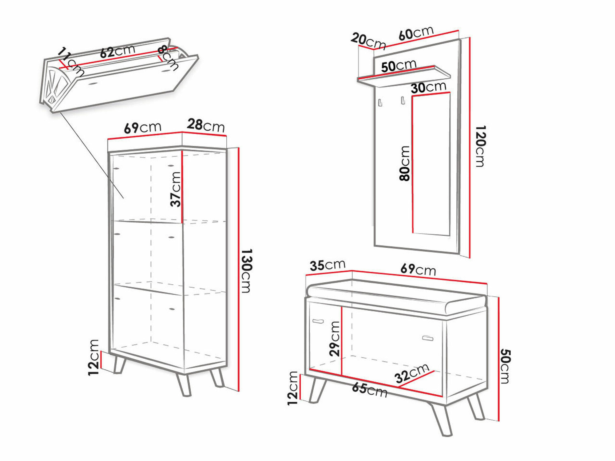 Priekšnama komplekts Levtena 106