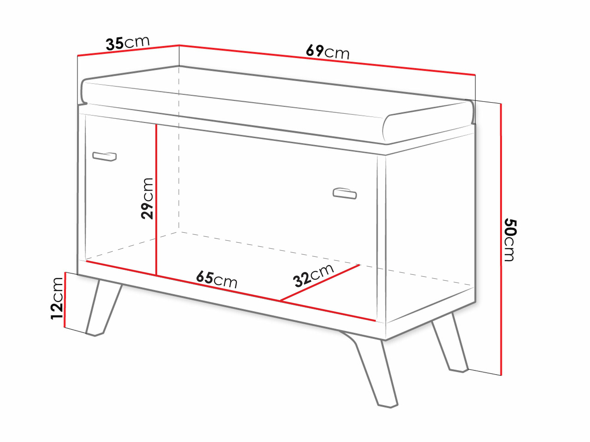 Тумба для обуви Levtena 102