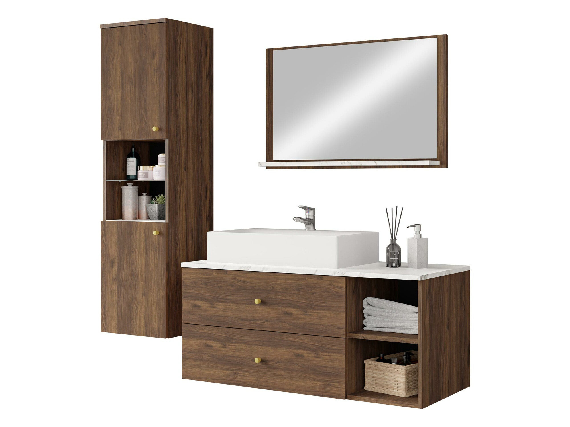 Vannas komplekts Ophruvi 101 (Riekstkoks)