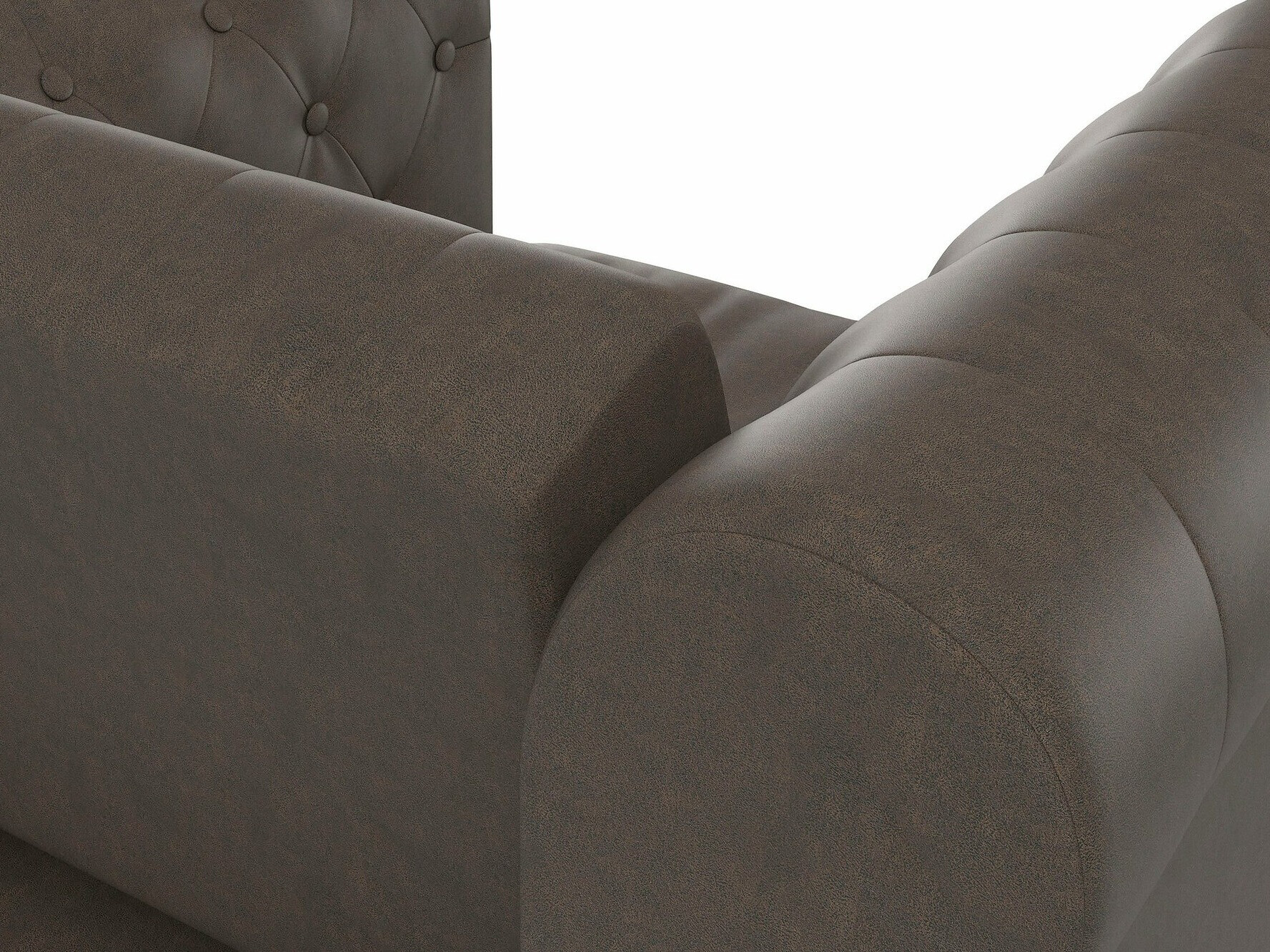 Chesterfield krēsls Tulsa 630 (Tumši brūns)