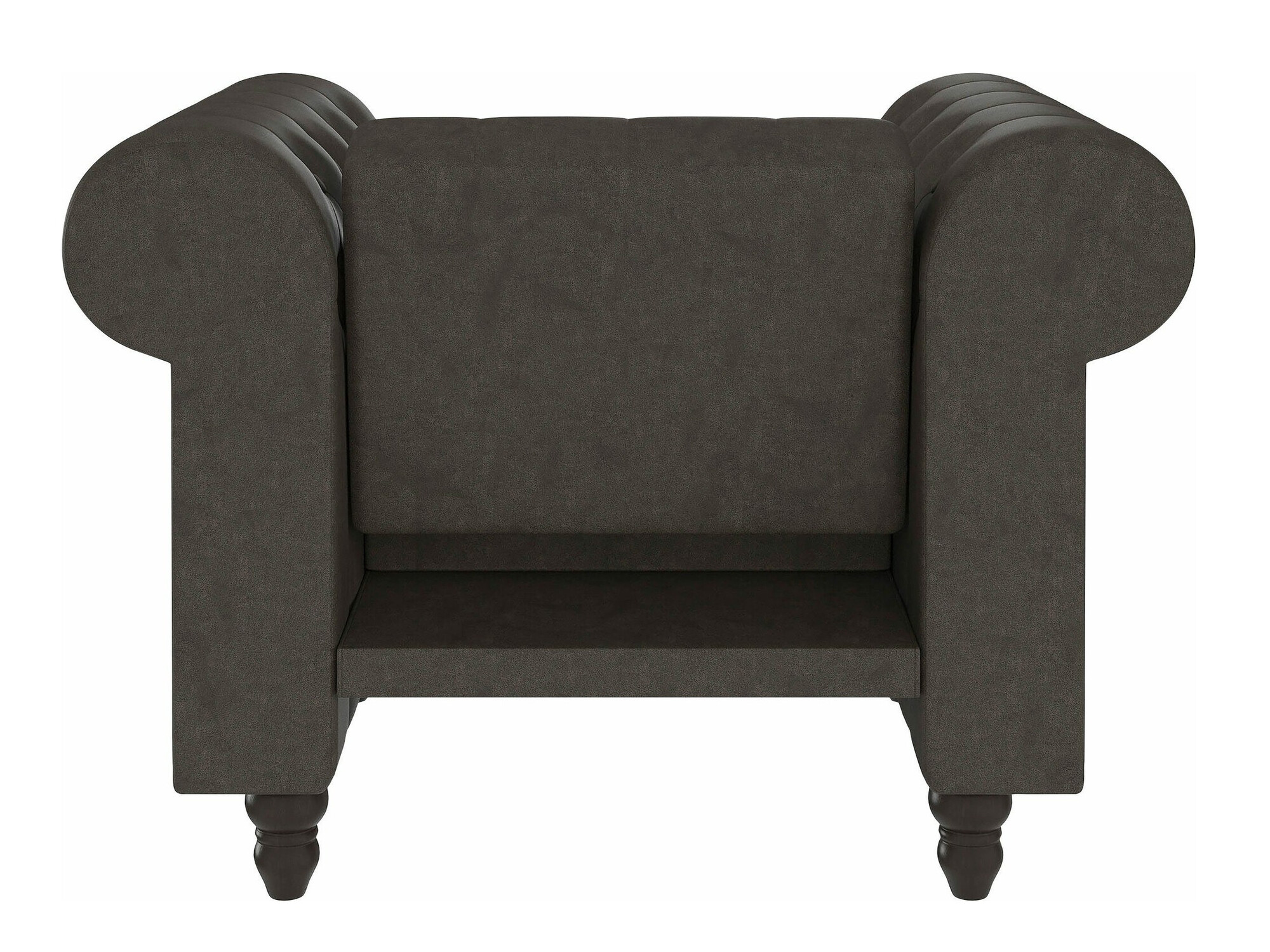 Chesterfield krēsls Tulsa 630 (Tumši brūns)