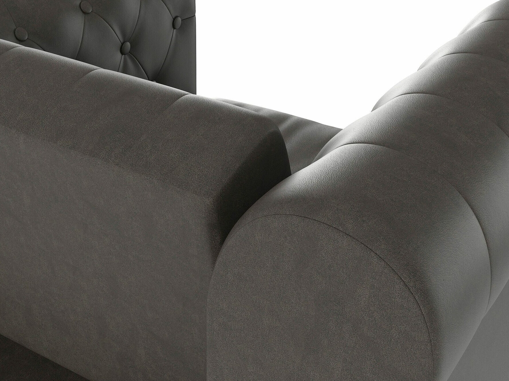 Chesterfield krēsls Tulsa 630 (Tumši brūns)