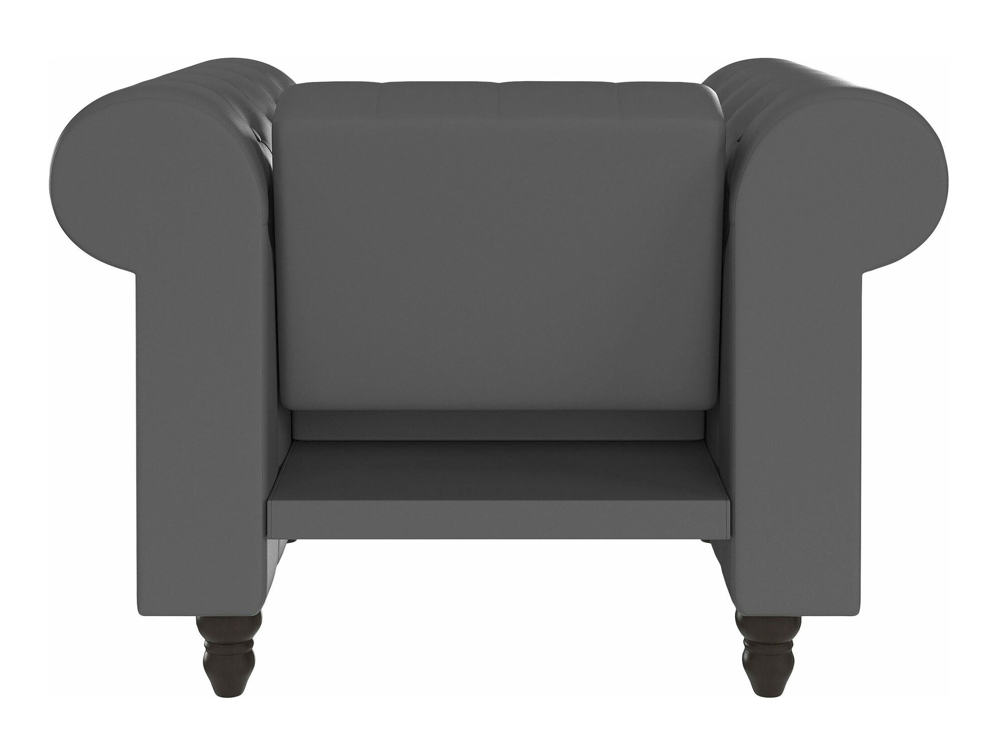 Chesterfield krēsls Tulsa 630 (Tumši pelēks)