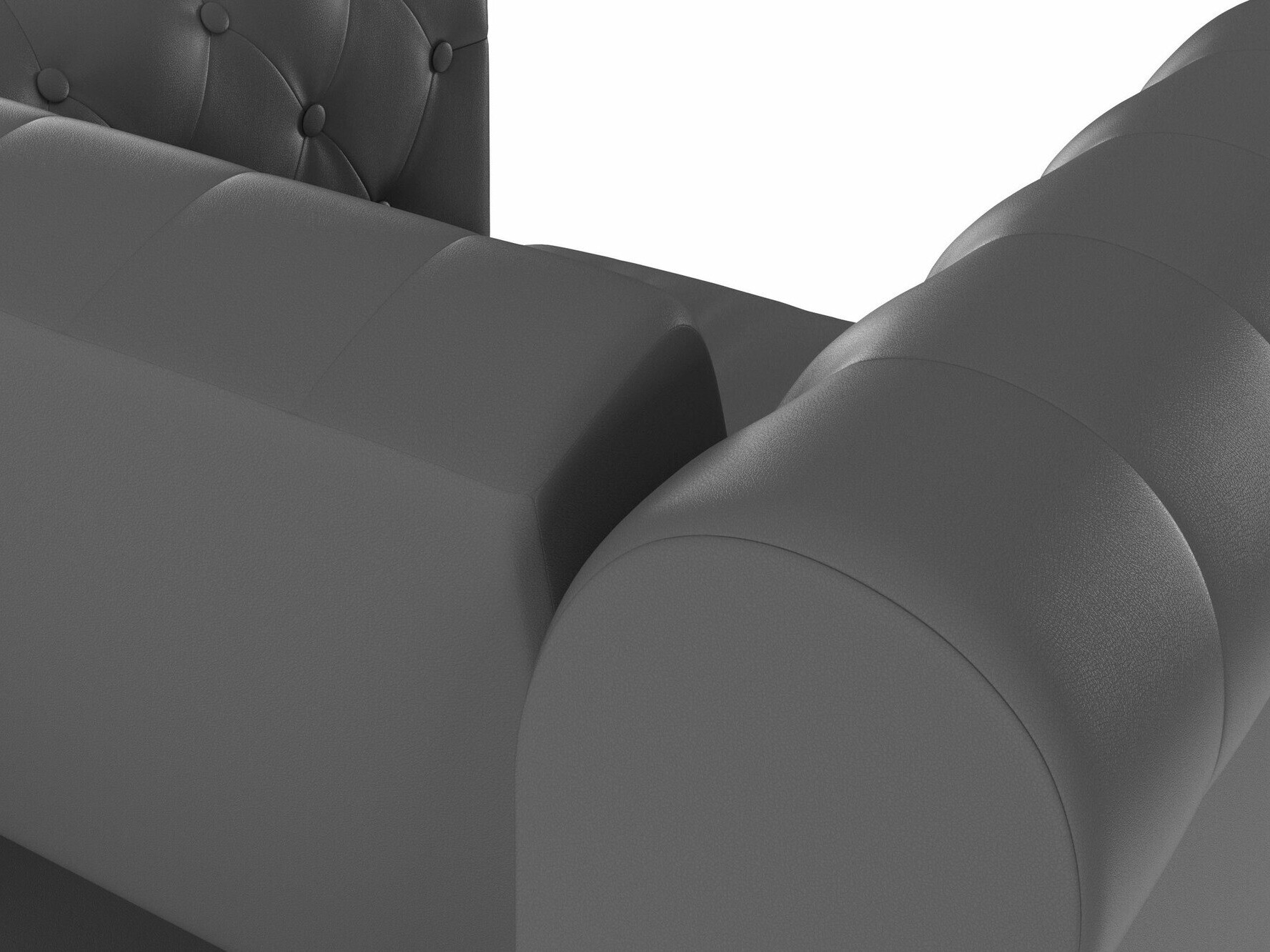 Chesterfield krēsls Tulsa 630 (Tumši pelēks)