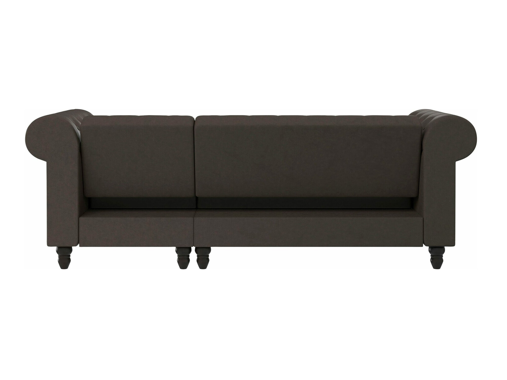 Chesterfield stūra dīvāns Tulsa 622 (Tumši brūns)