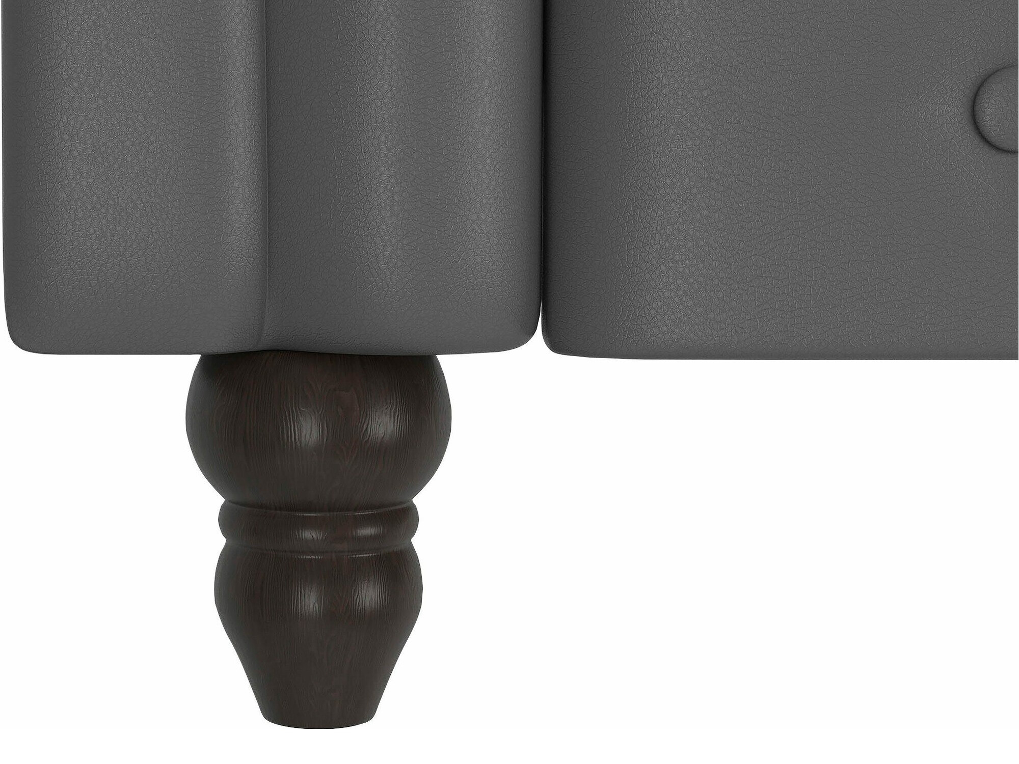 Chesterfield stūra dīvāns Tulsa 622 (Tumši pelēks)