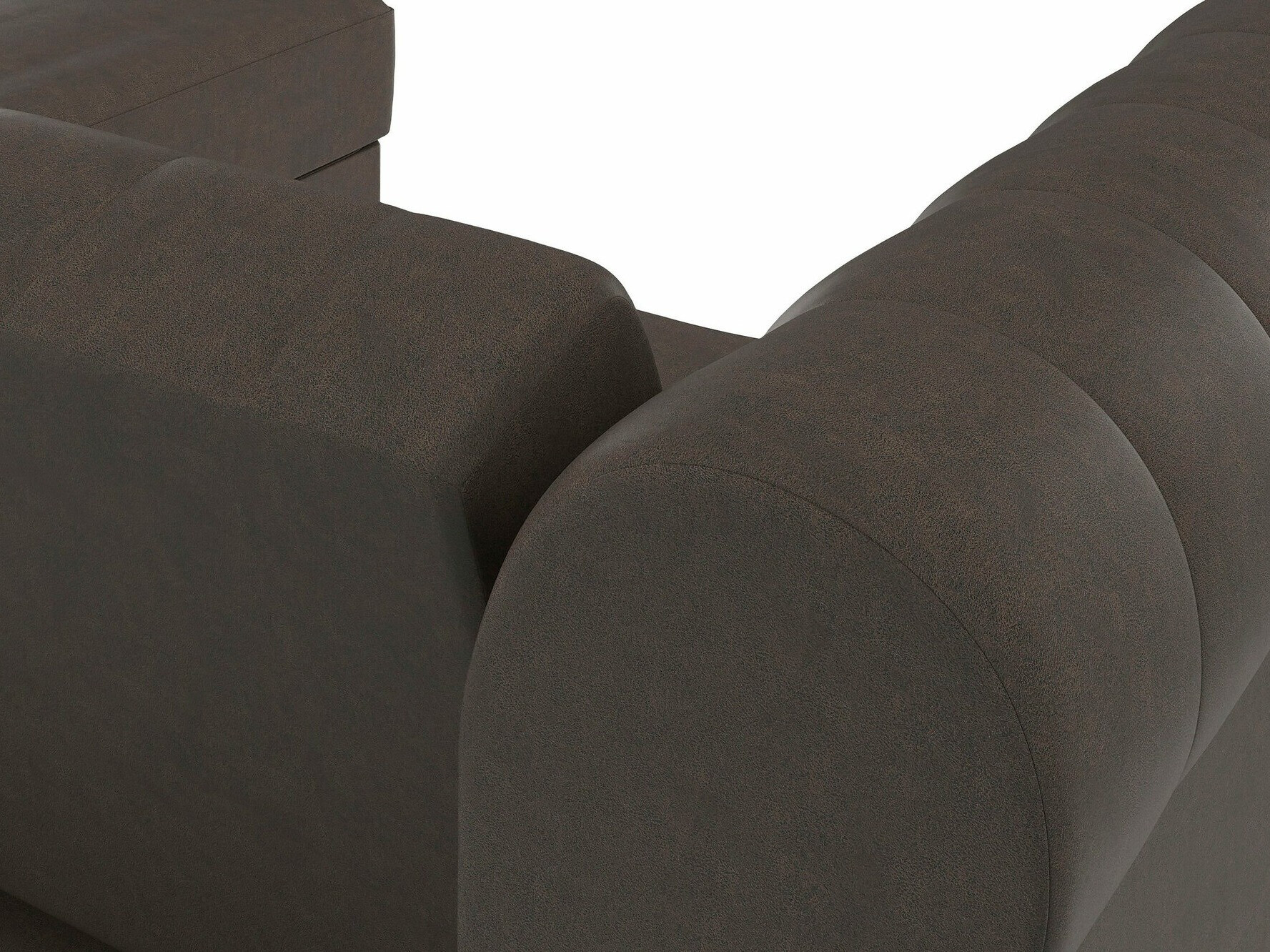 Chesterfield угловой диван Tulsa 622 (Темно-коричневый)