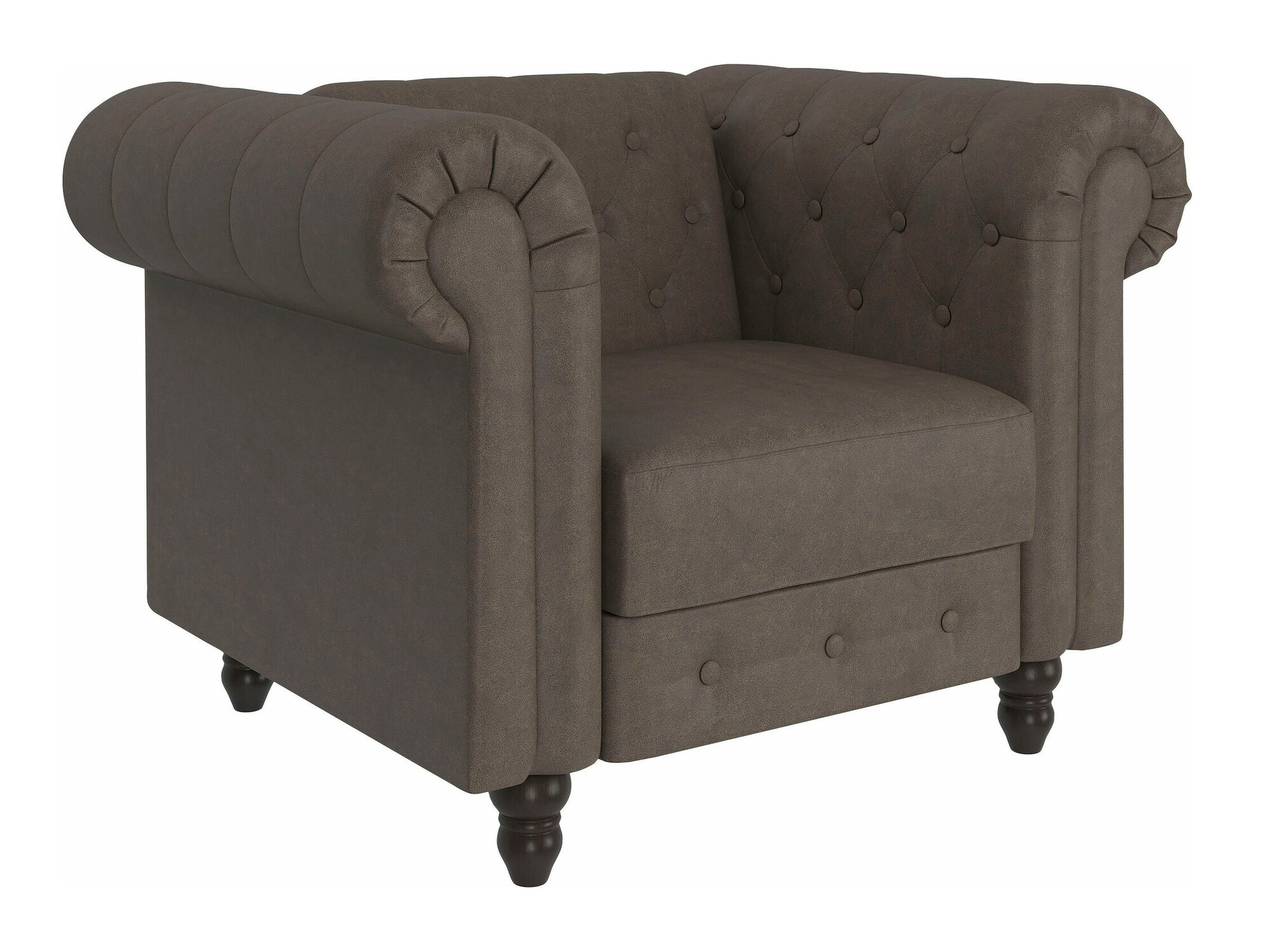 Chesterfield atpūtas krēsls Tulsa 630 (Brūns)