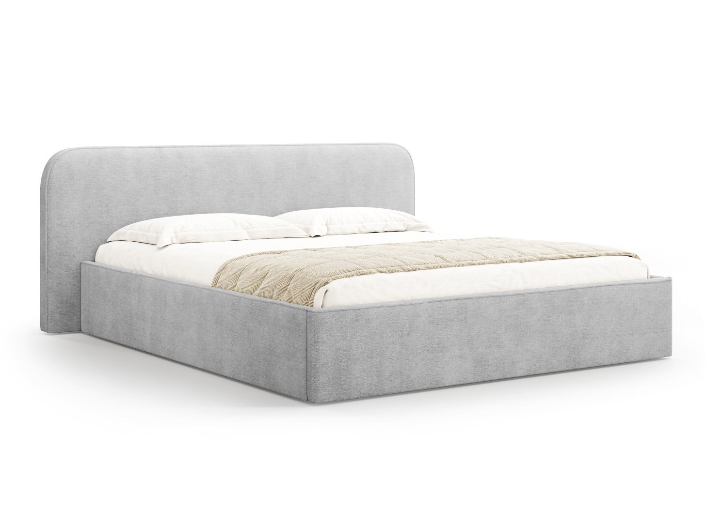 Кровать Beckley 158 (Babel Светло-серый)