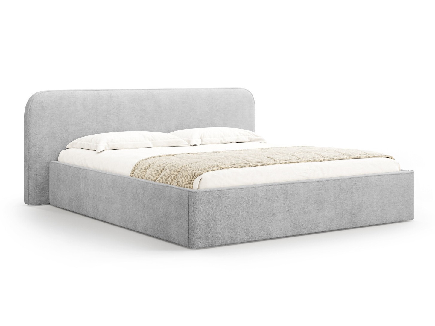 Кровать Beckley 158 (Babel Светло-серый)