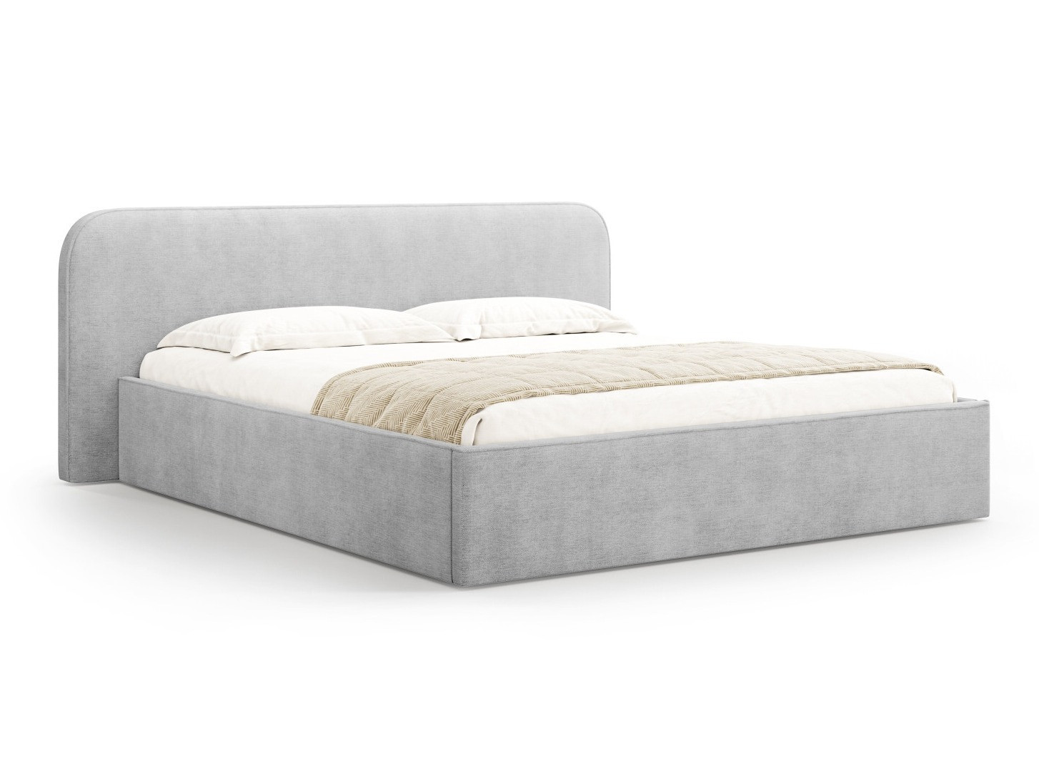 Кровать Beckley 158 (Babel Светло-серый)