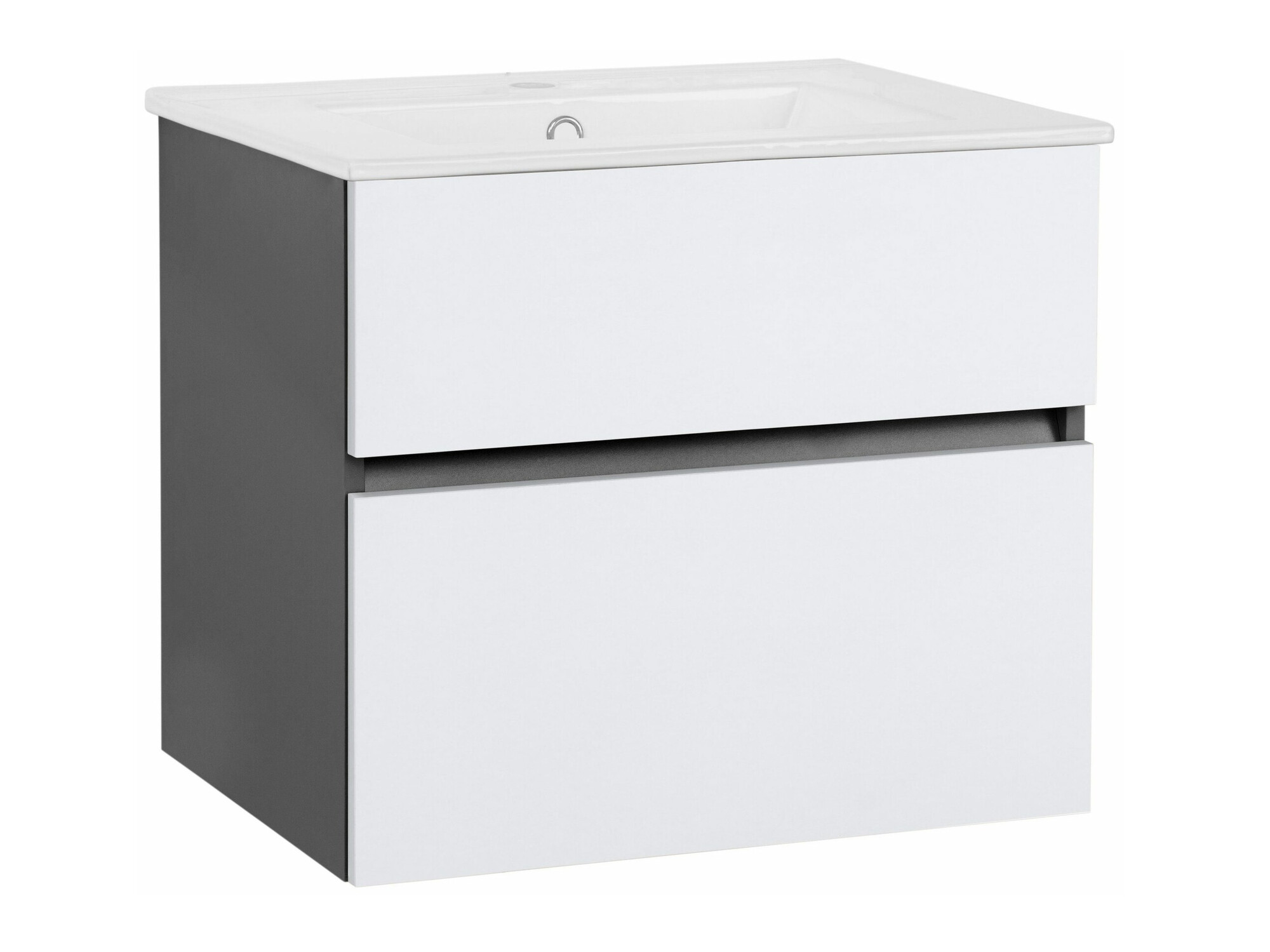 Piekarams vannas istabas skapītis izlietnei Denton 1478 (Balts + Antracīts)