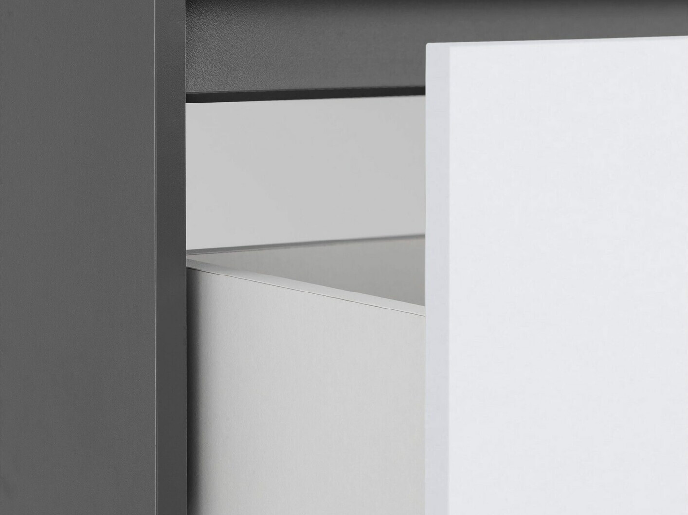 Piekarams vannas istabas skapītis izlietnei Denton 1478 (Balts + Antracīts)