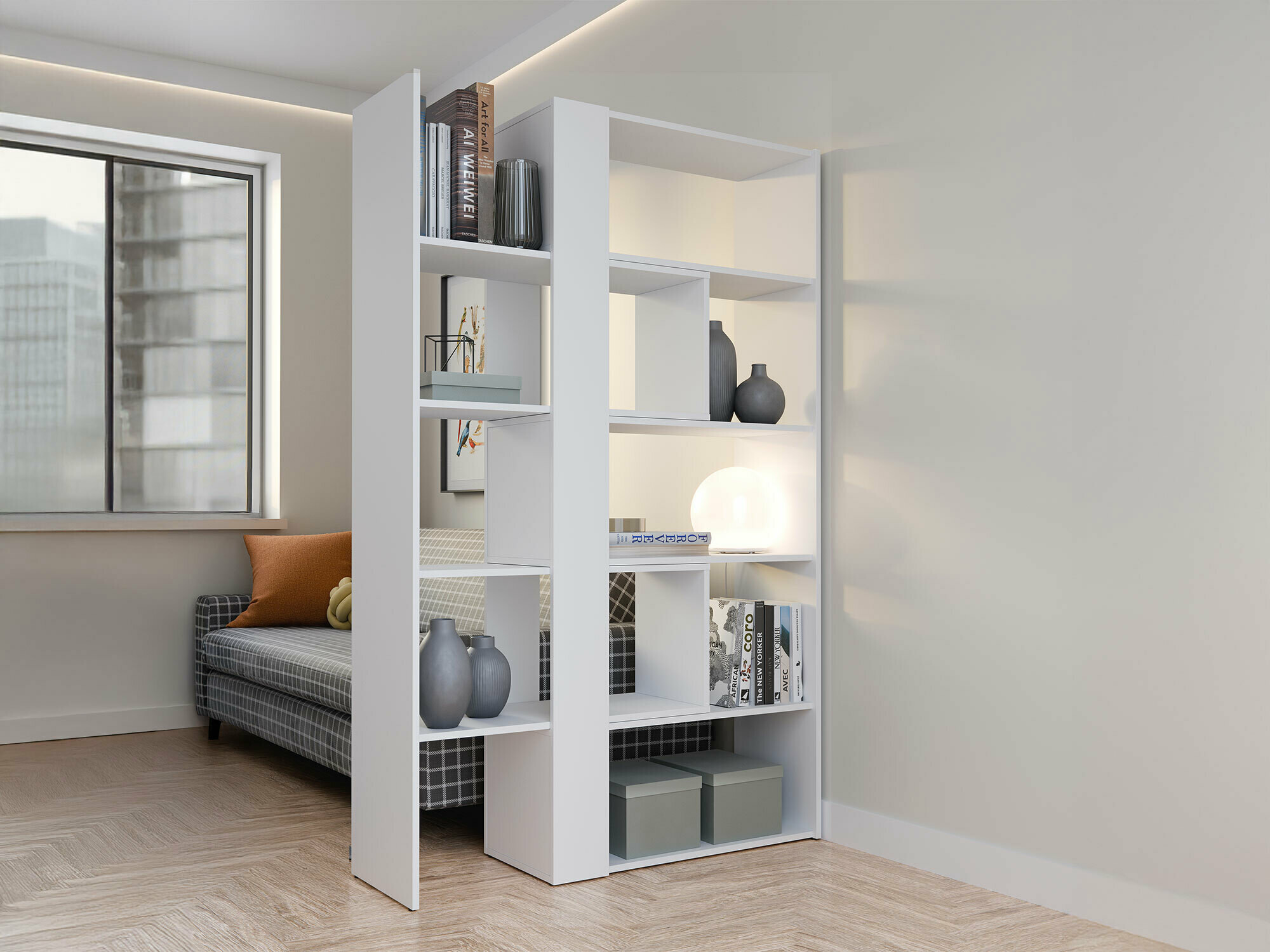 Стеллаж Ontario 145 (Белый)