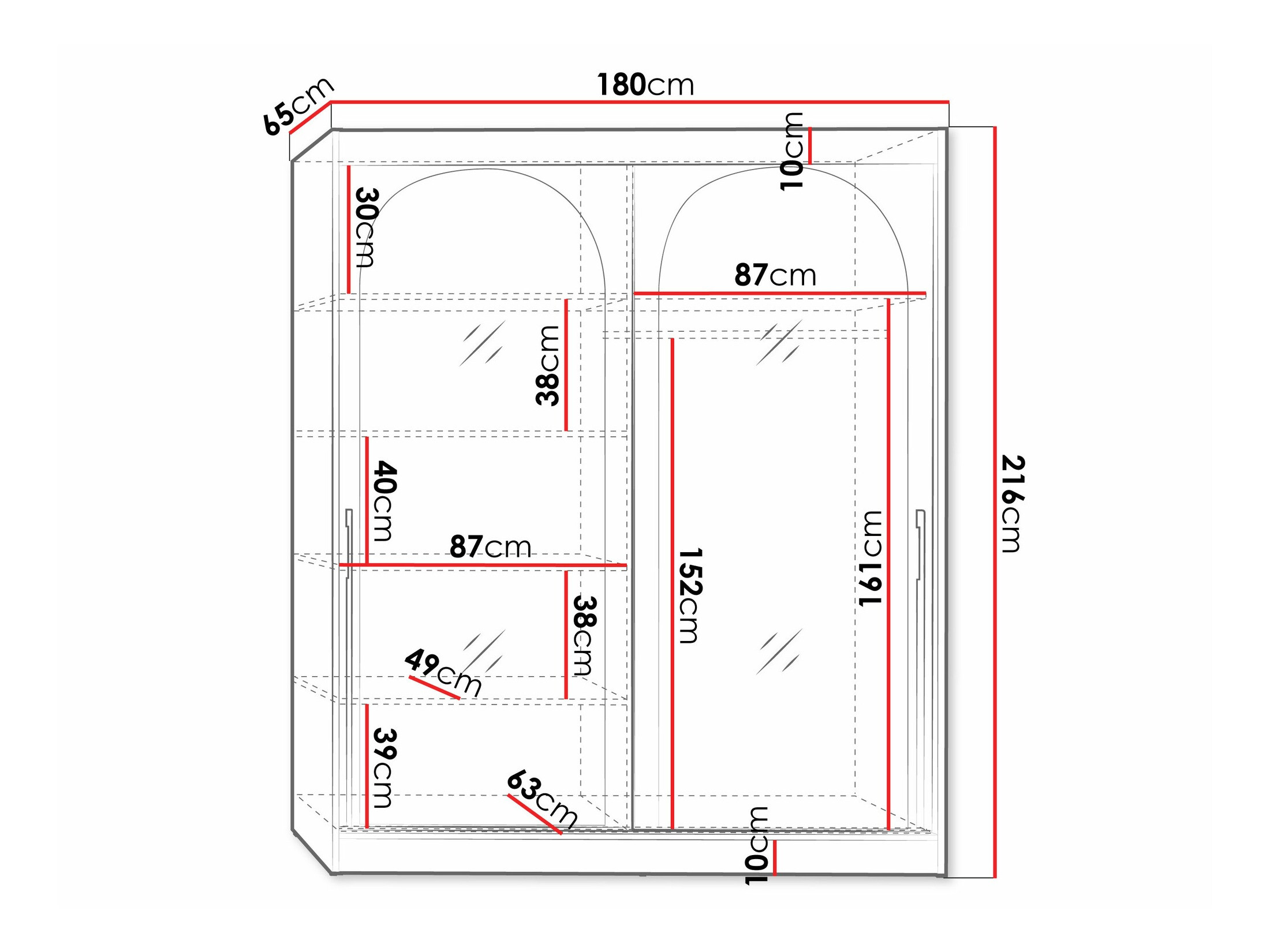 Шкаф Toledo 132 (Кашемир)