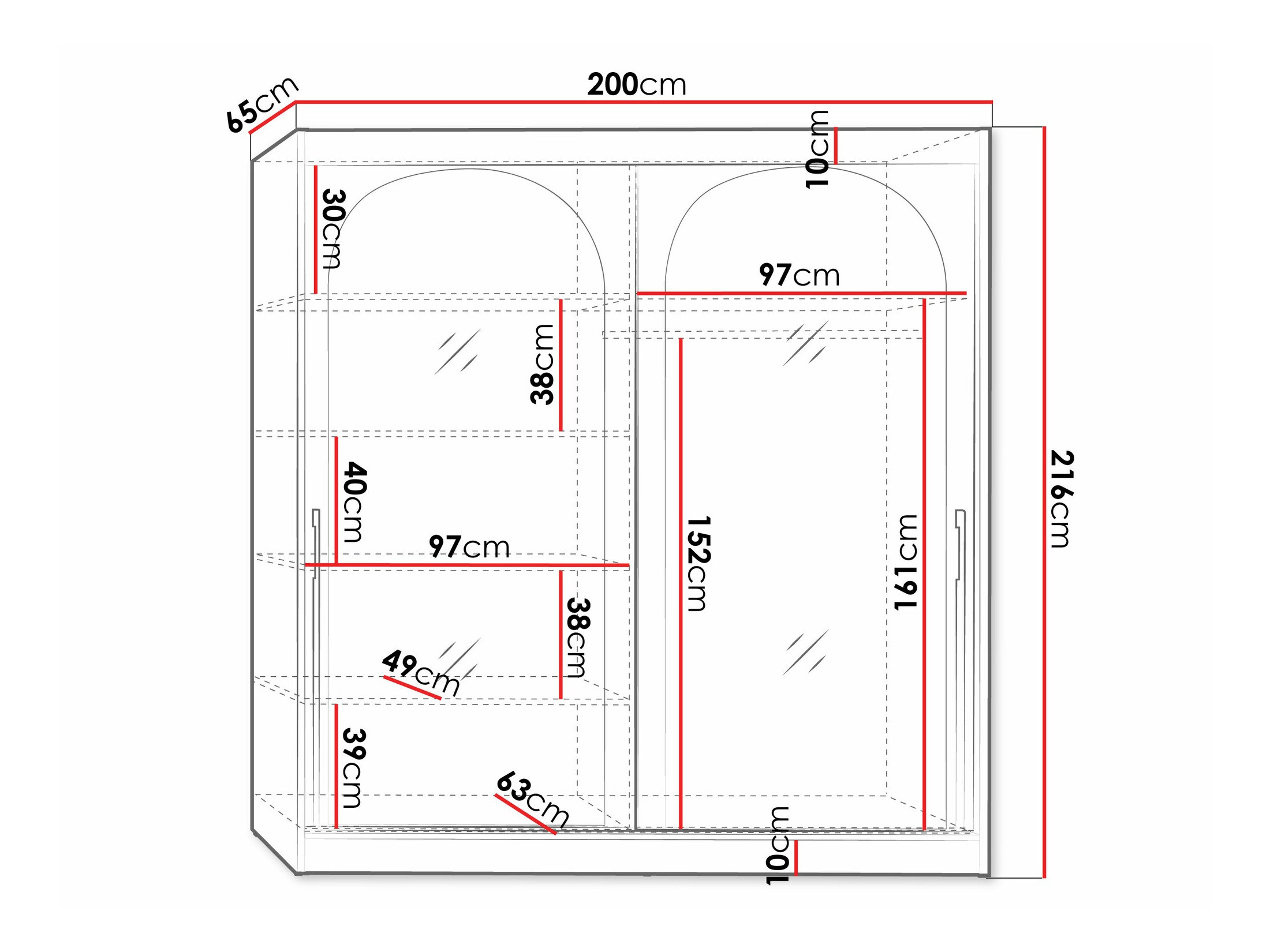 Шкаф Toledo 133 (Кашемир)