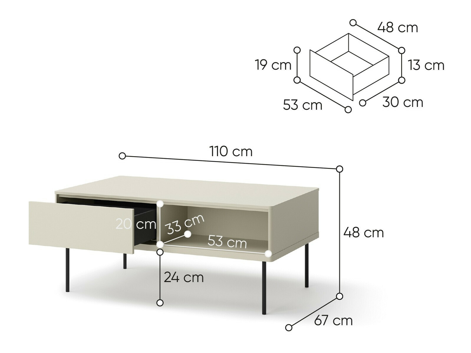 Žurnālu galdiņš Voloma 108