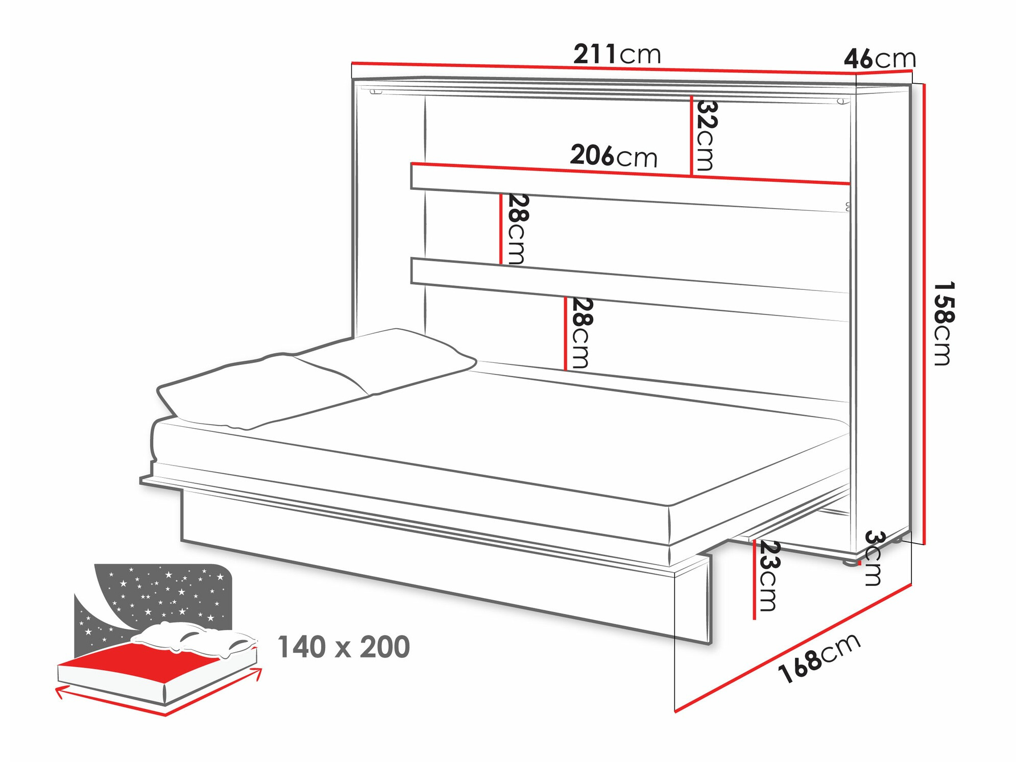 Mēbeļu komplekts Concept Pro Lenart Levfere 143